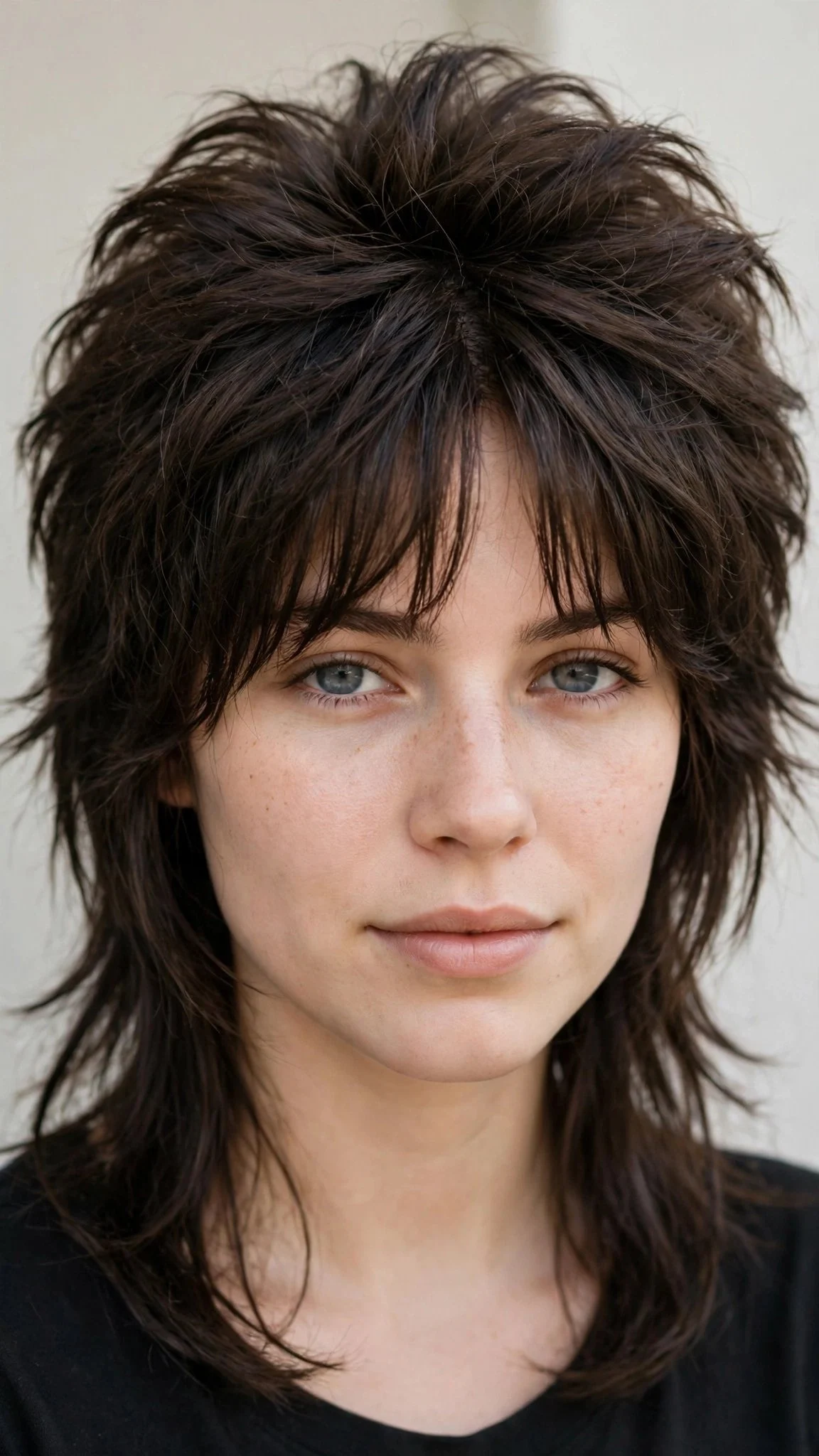 Classic Wolf Cut with Curtain Bangs