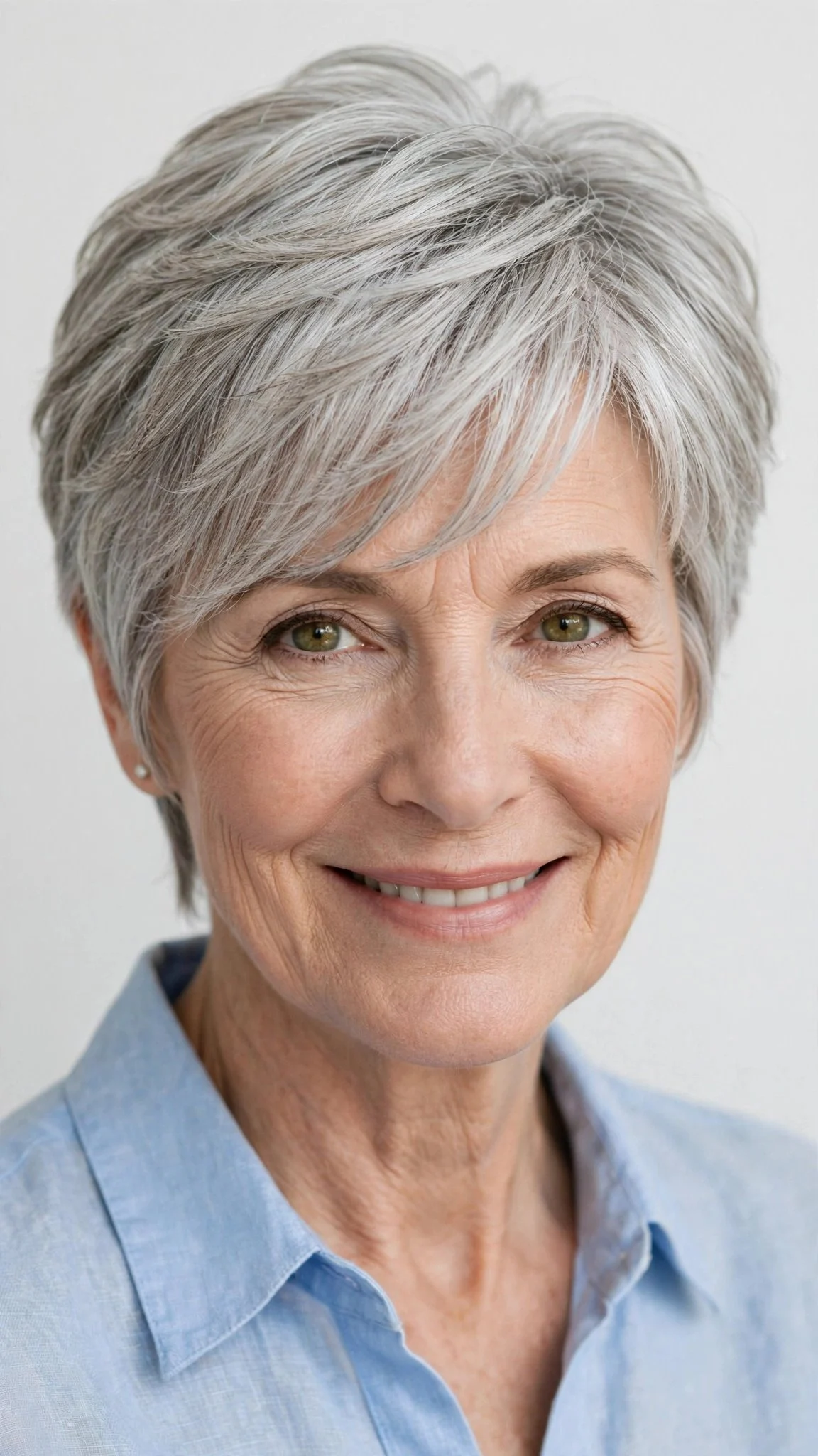 Layered Pixie With Side-Swept Fringe