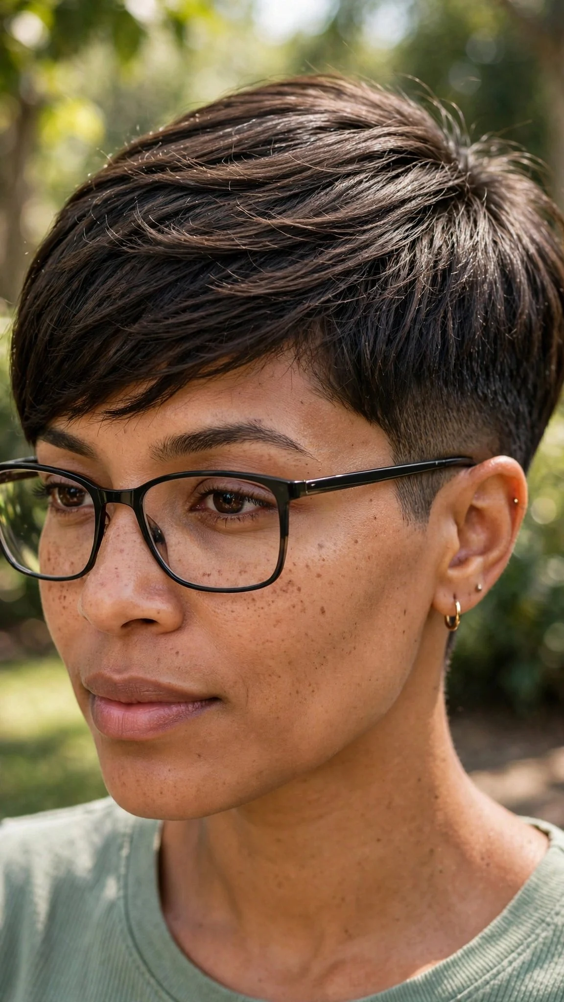 Classic Tapered Pixie with Soft Side Sweep