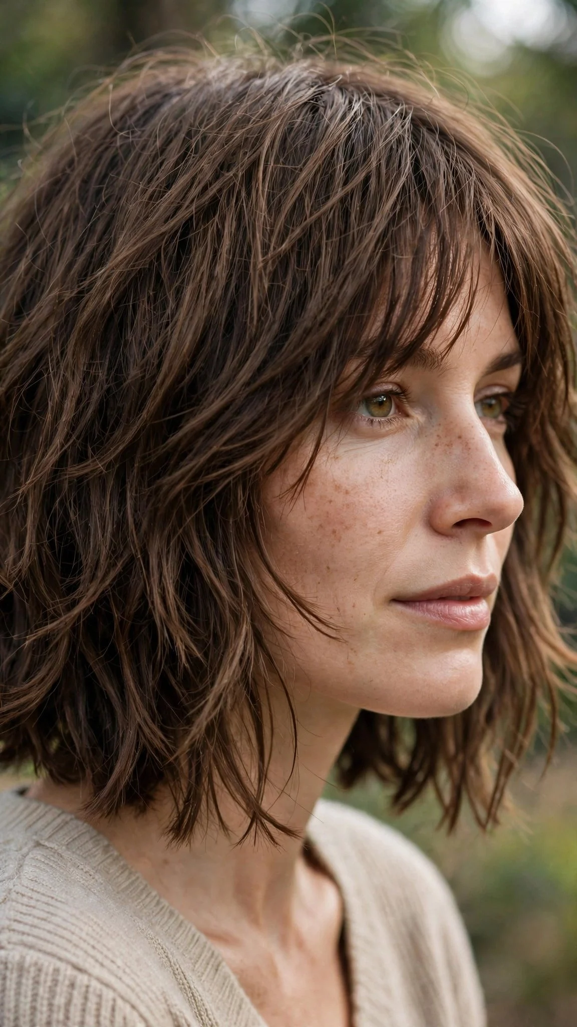Classic Chin-Length Shaggy Bob