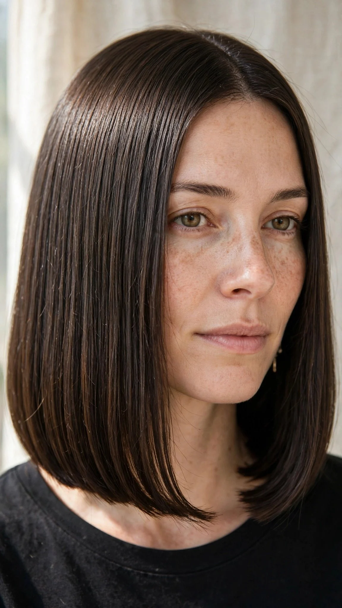 Blunt Shoulder-Length Bob