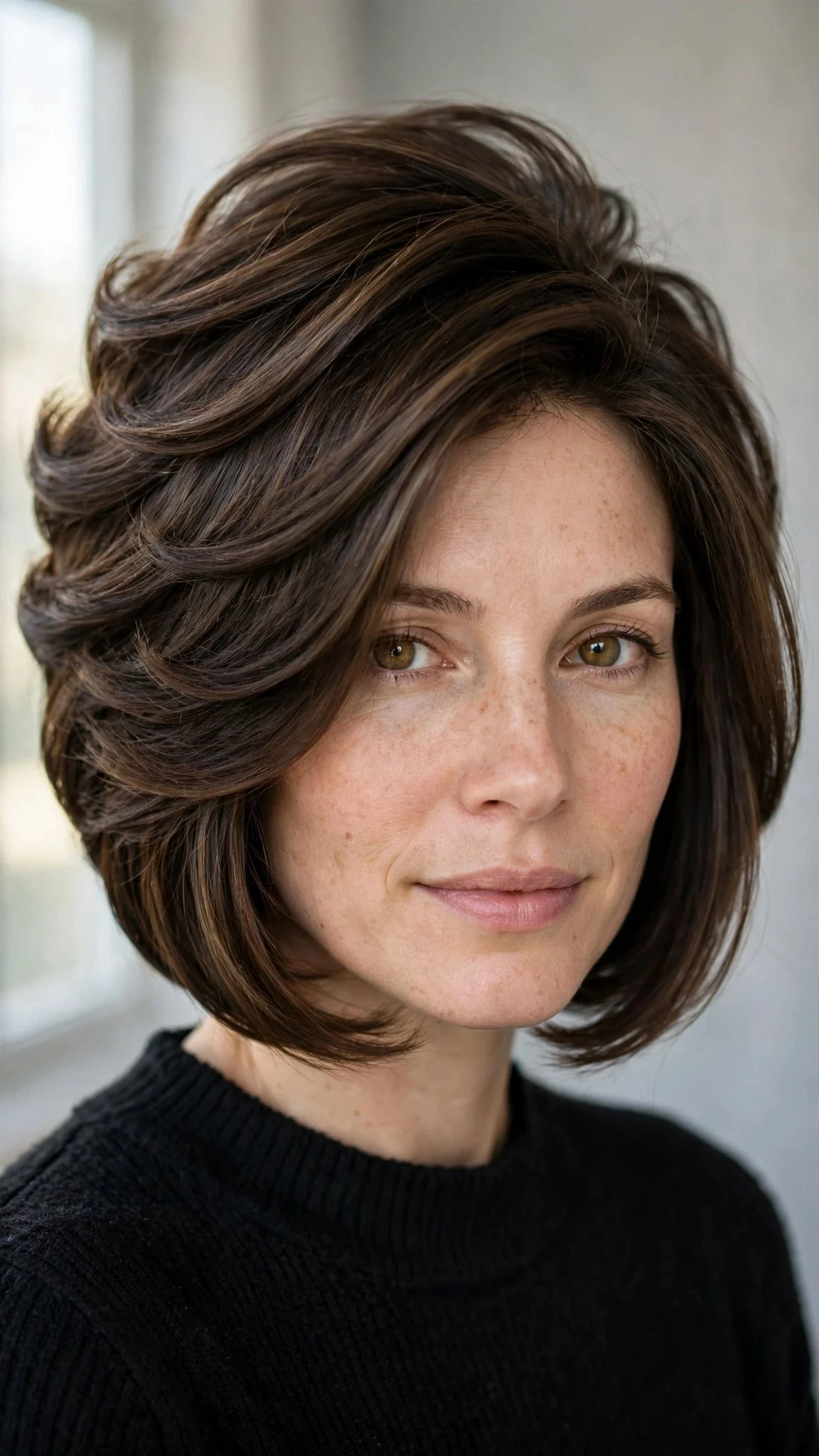 Classic Stacked Layered Bob