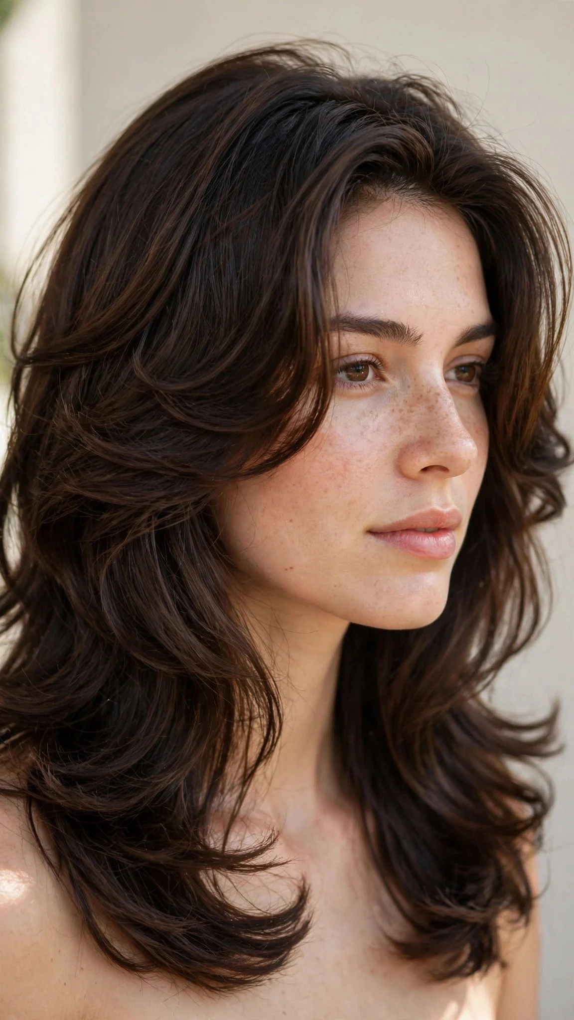 Layered Lob with Face-Framing Pieces