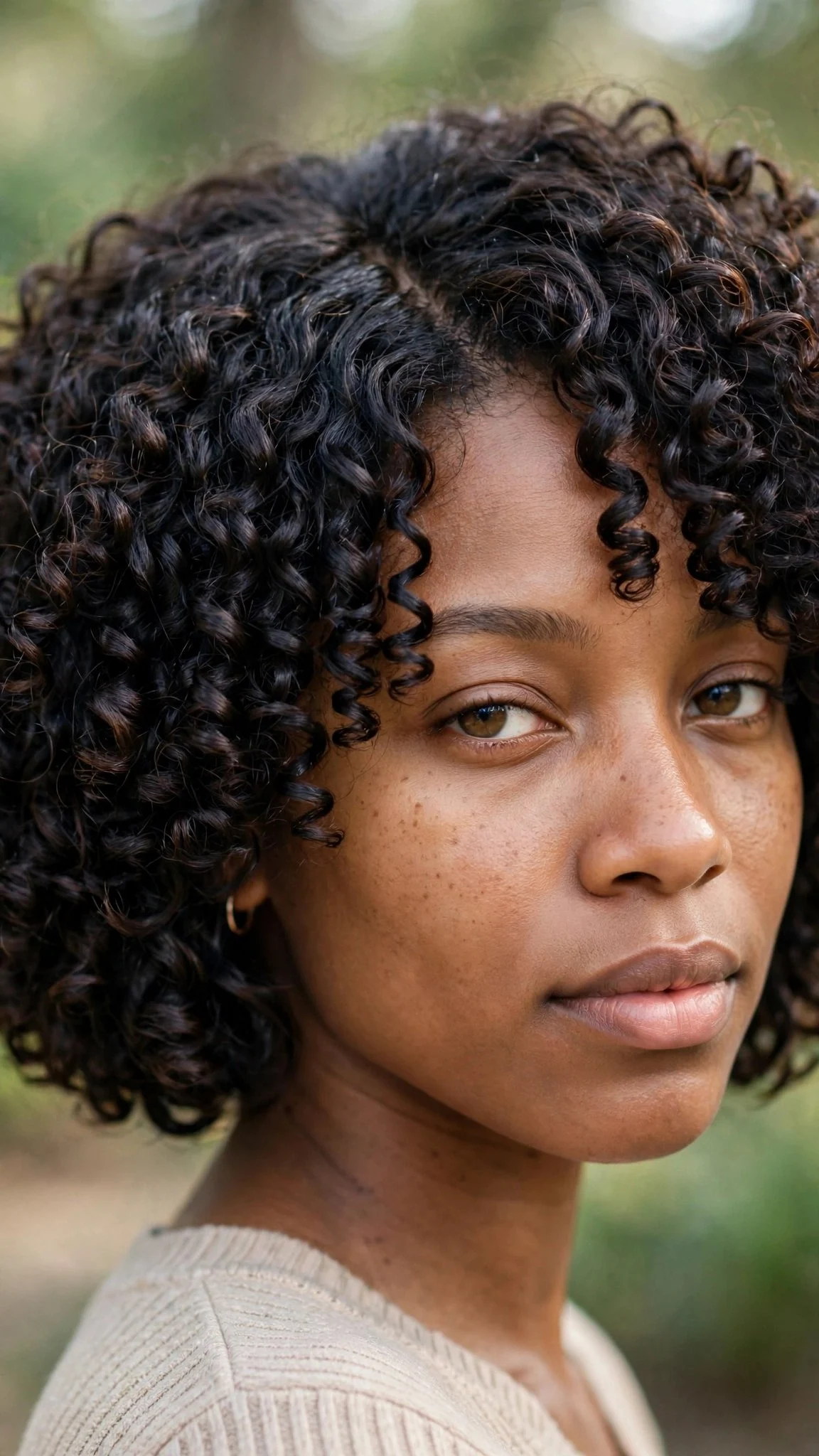Chin-Length Ringlet Bob