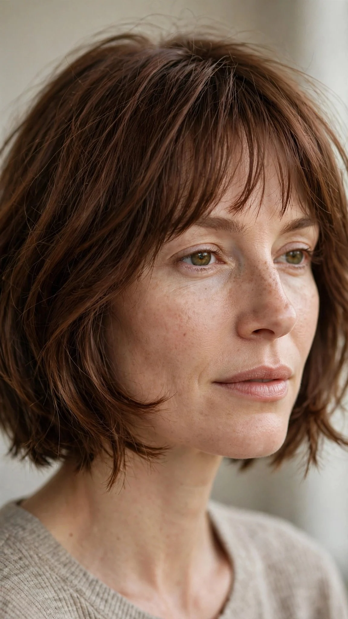French Bob With Wispy Bangs