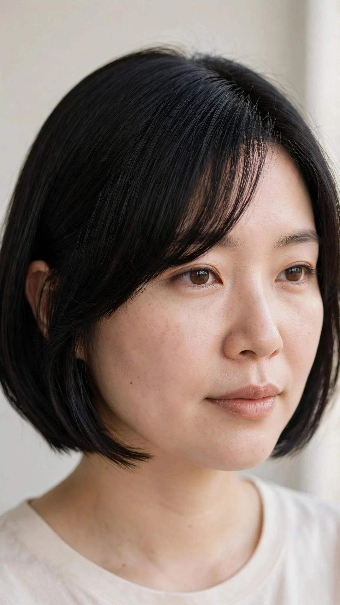 Deep Side-Part Chin Bob