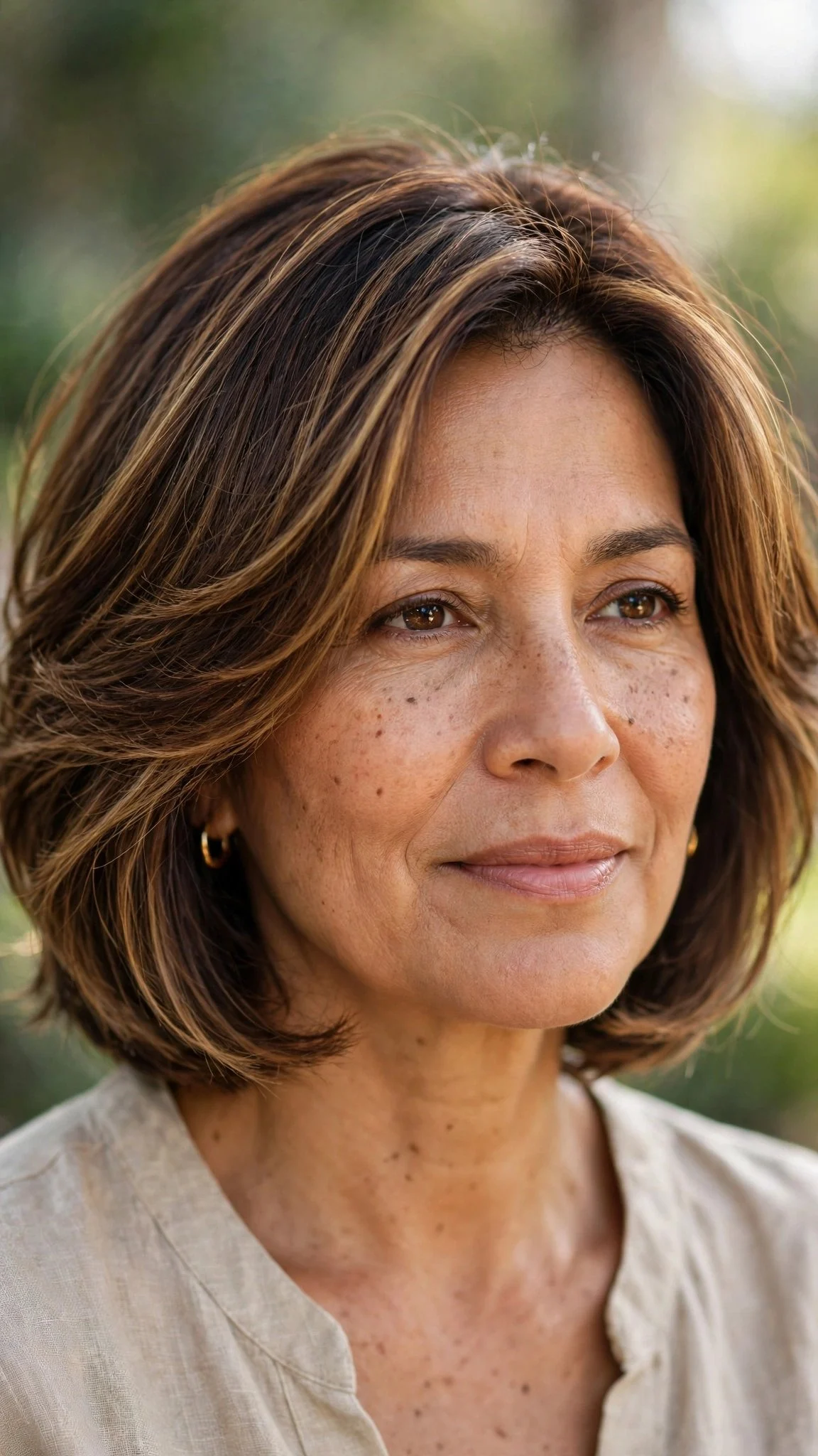 Soft Layered Chin Bob