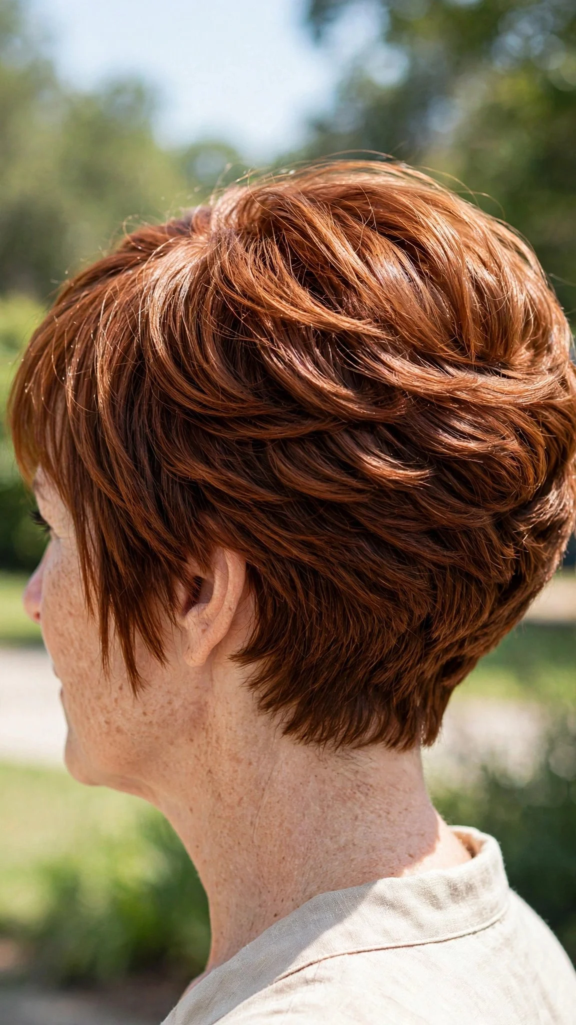 Inverted Bob With Stacked Back Layers
