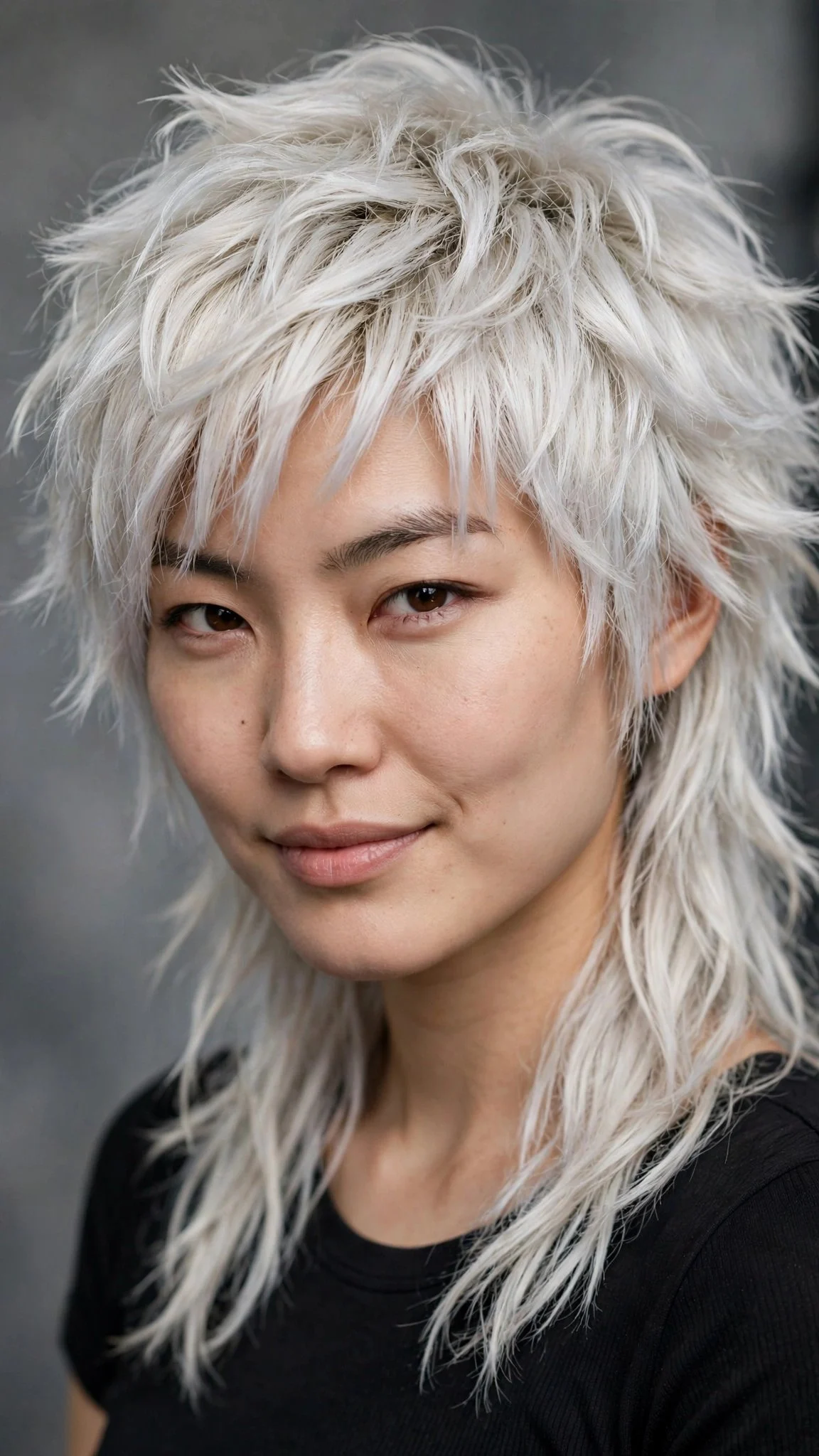 Platinum Wolf Cut Shag