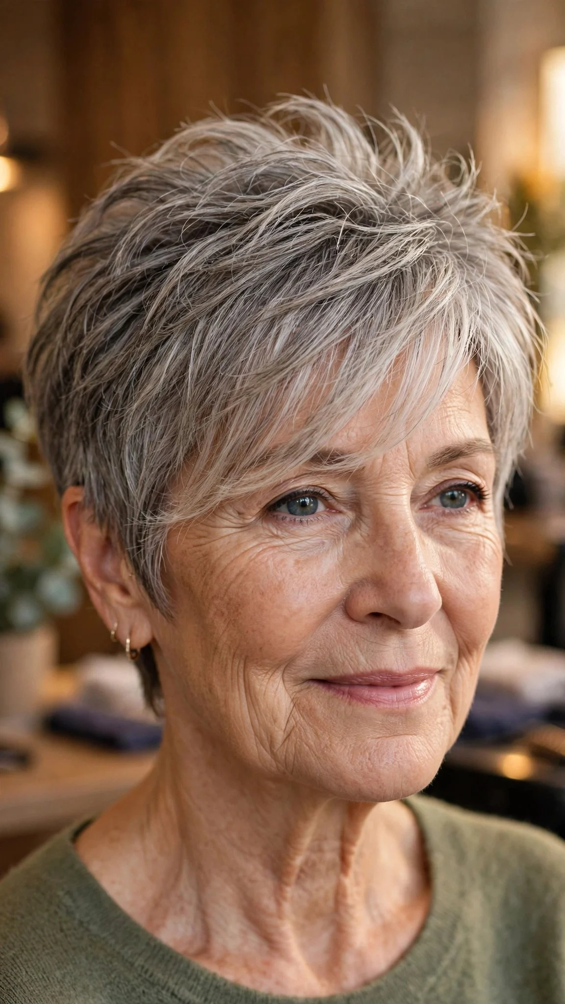 Wispy Pixie with Side-Swept Fringe