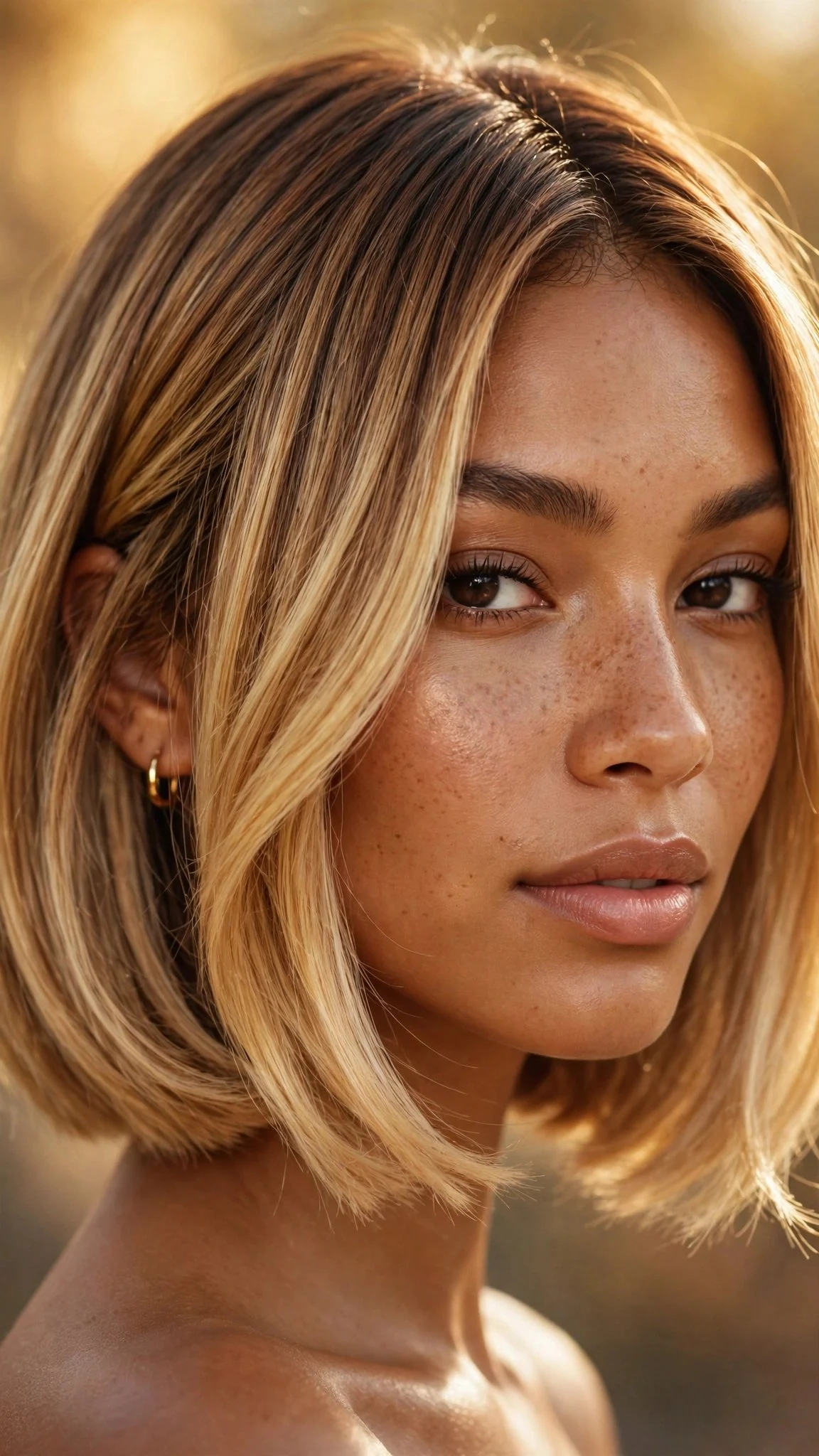 Honey Blonde Bob Melt