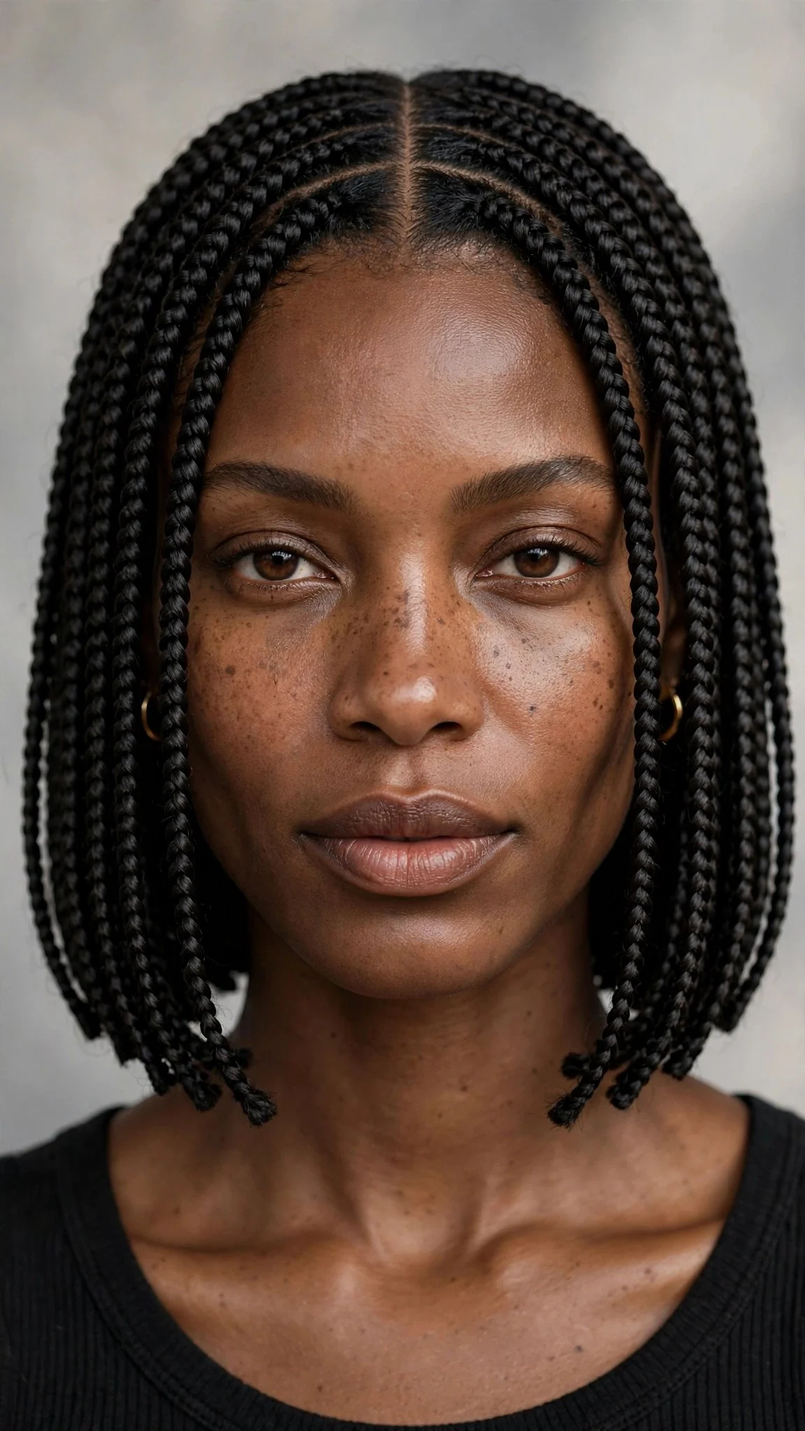 Middle-Part Bob Braids