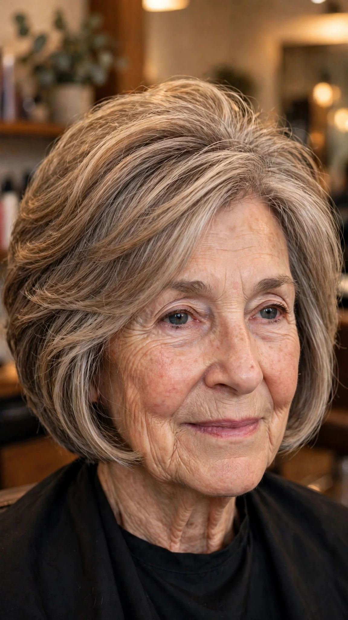 Chin-Length Stacked Bob
