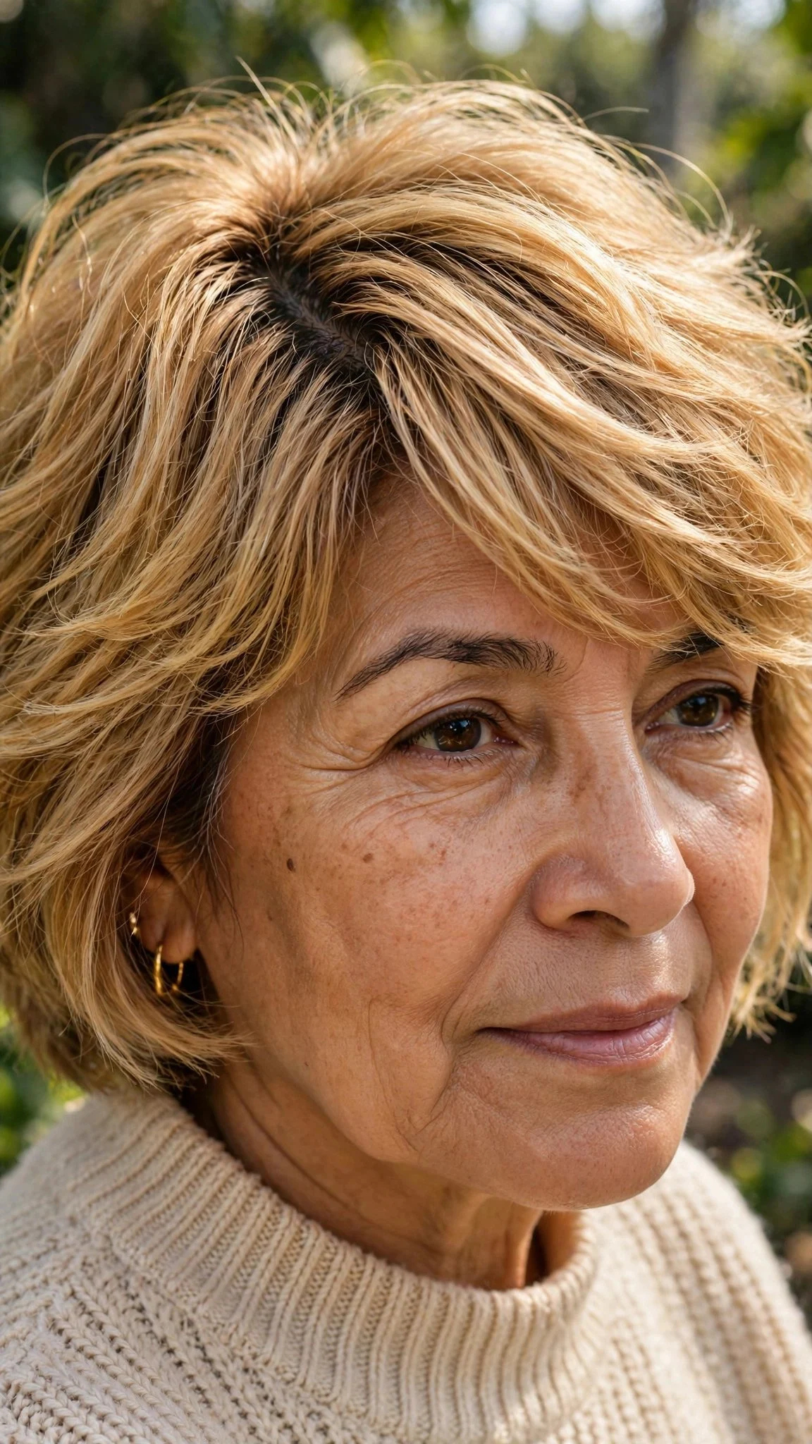 Side-Parted Choppy Bob