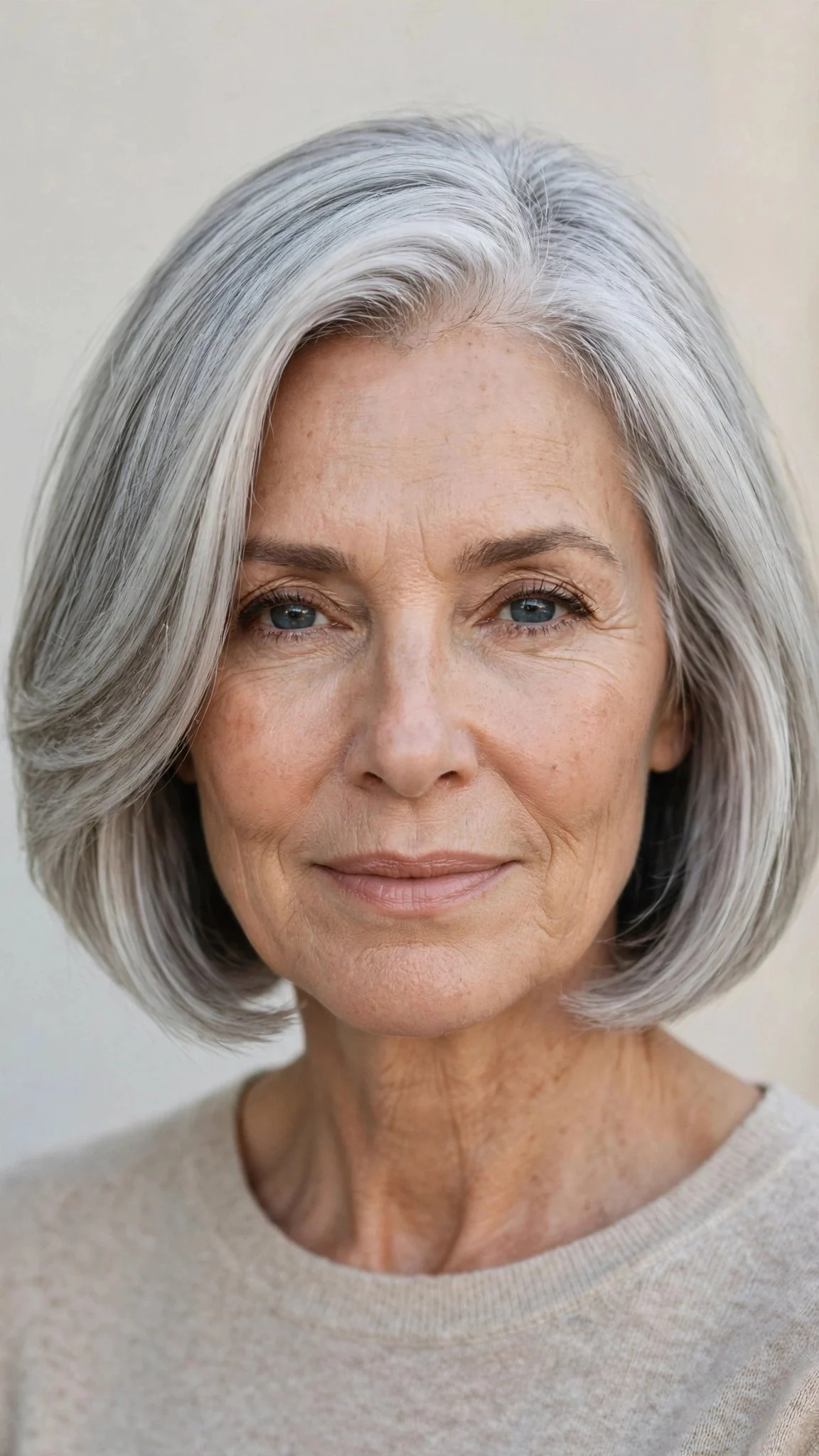 Chin-length bob with soft layers