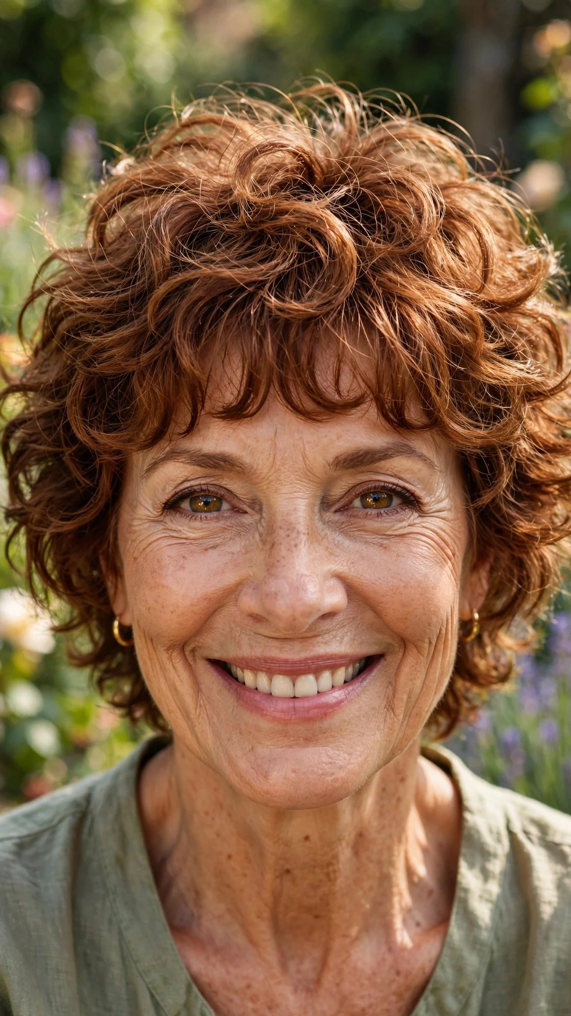 Curly Shag With Soft Fringe