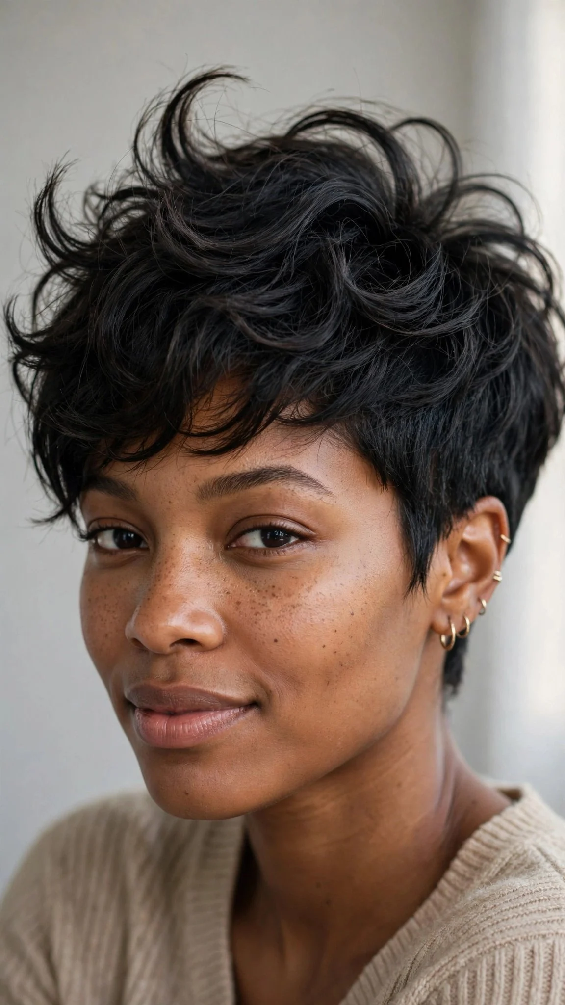 Wispy Pixie With Wavy Crown