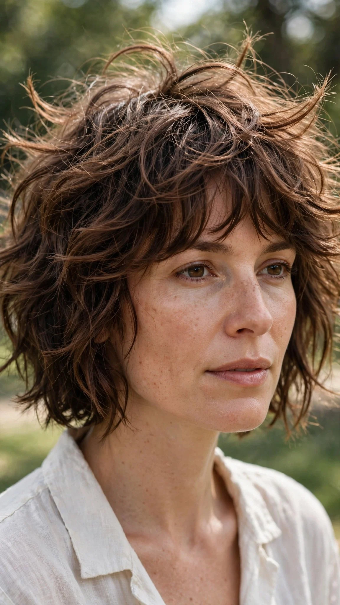 Tousled Choppy Bob With Texture