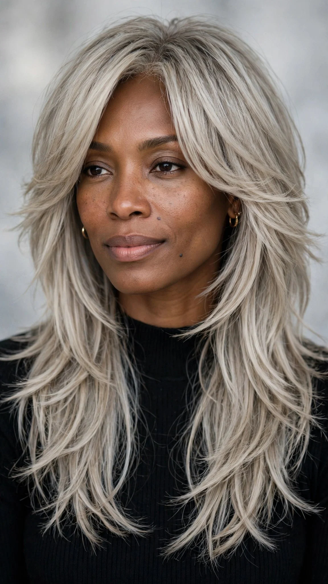 Ash Blonde Long Shag