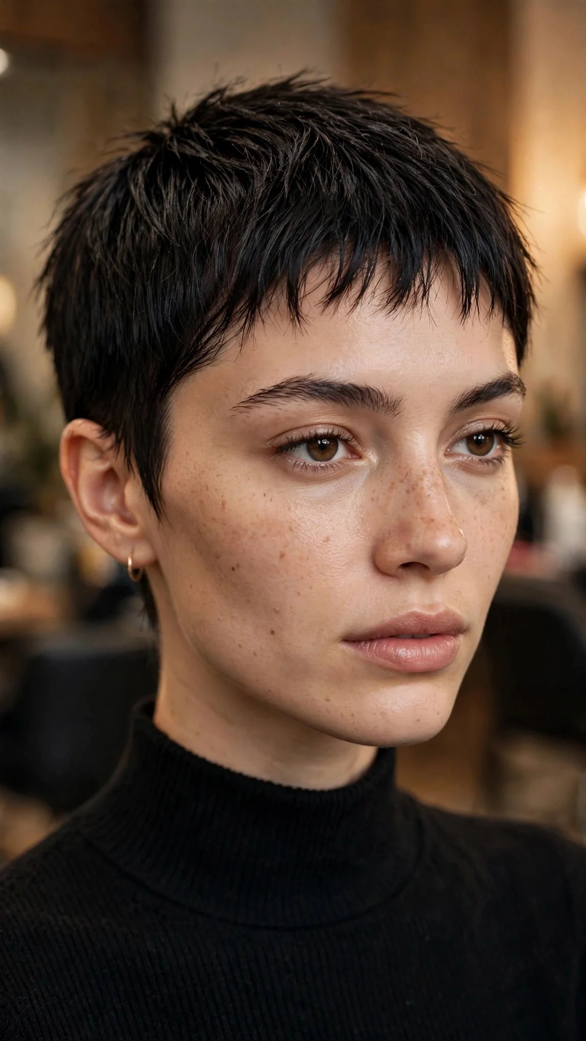 Baby Bangs on a Short Crop