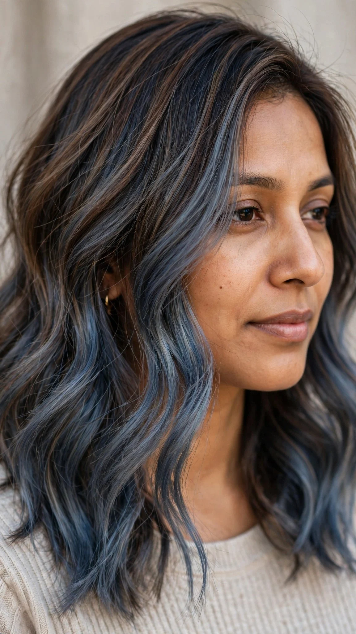 Dusty Steel Blue Melt