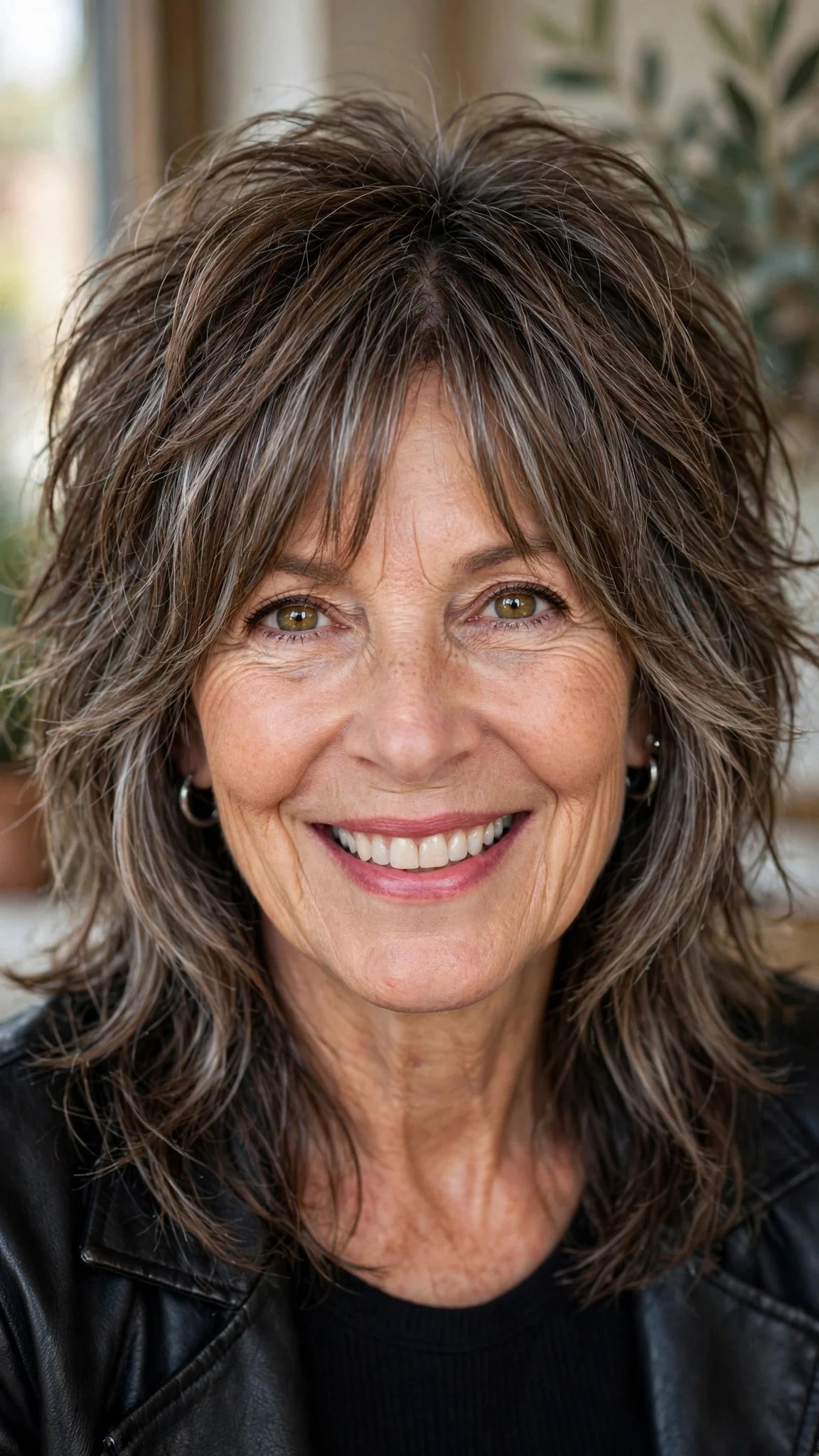 Shaggy Cut With Curtain Bangs