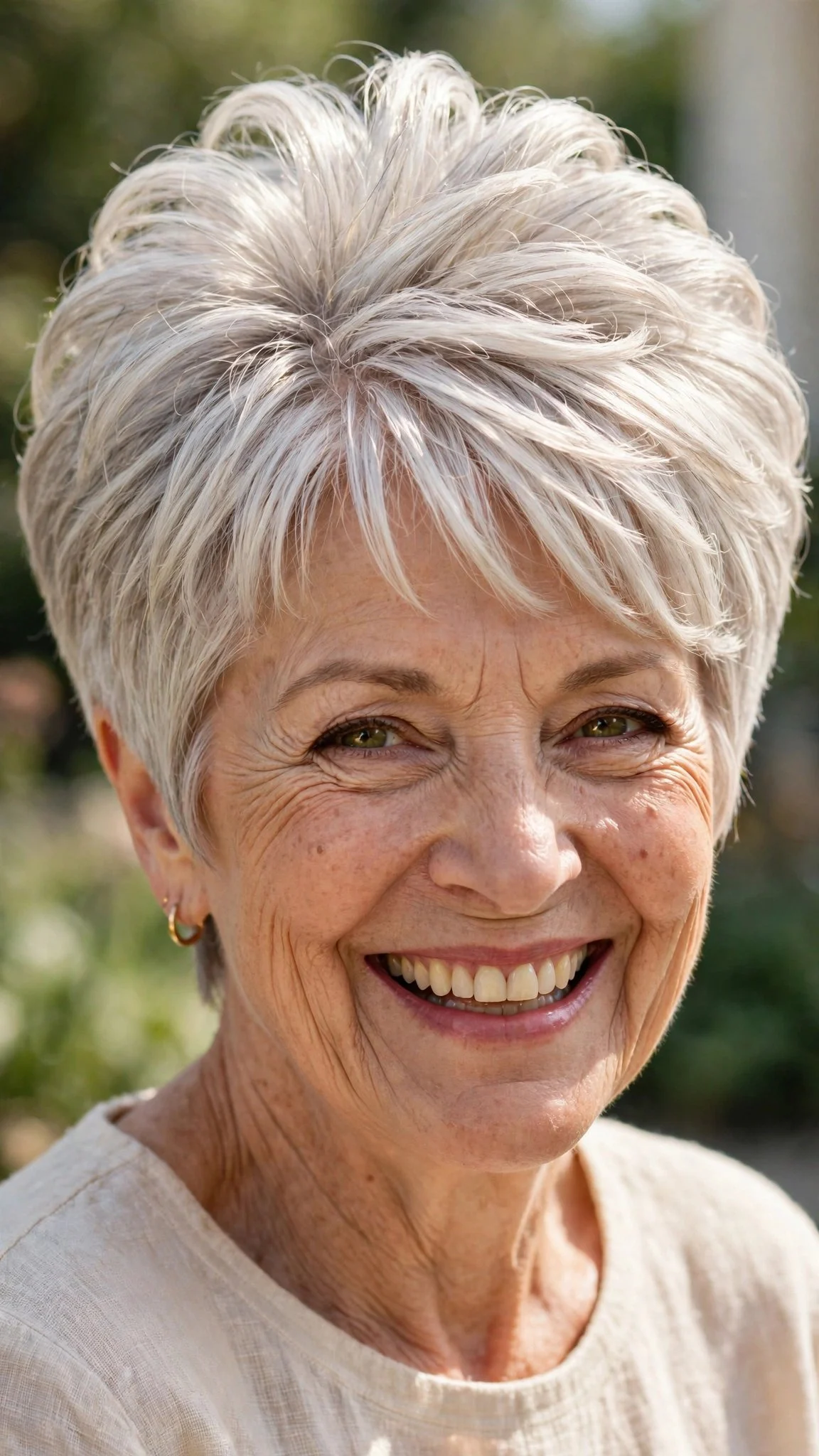Soft Layered Pixie With Volume On Top
