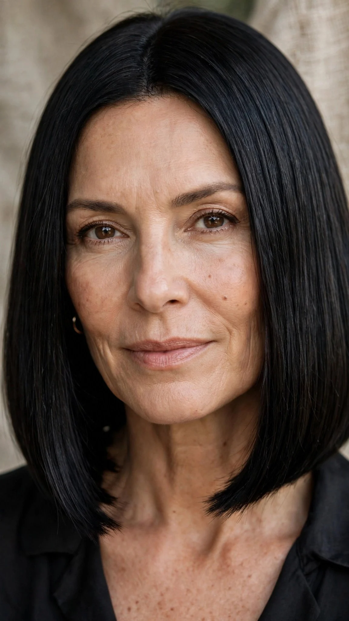 Elegant Blunt Mid-Length with Long Layers
