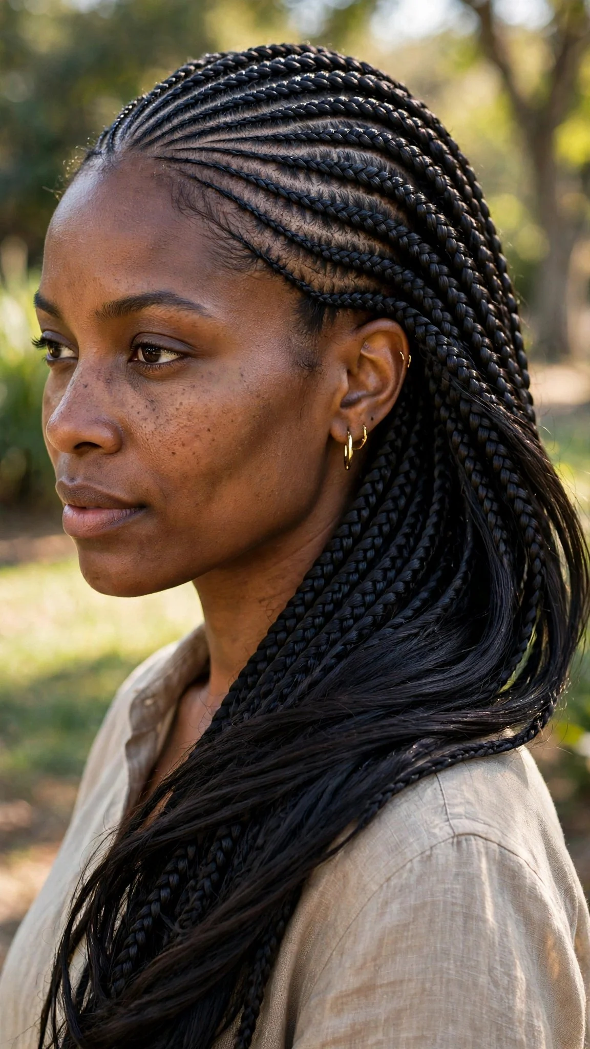 Lemonade Side-Swept Braids