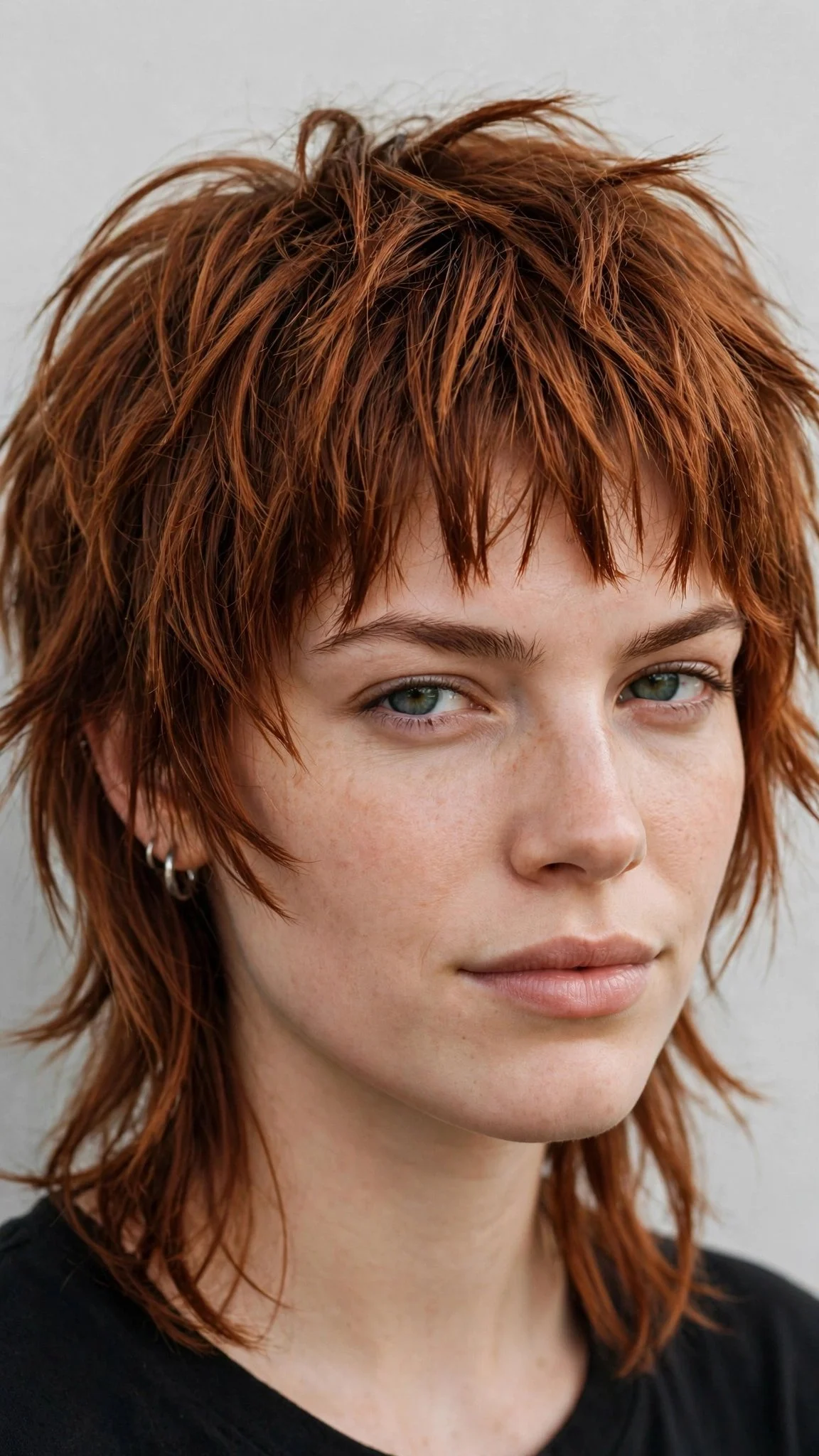 The Rocker Shag with Choppy Bangs