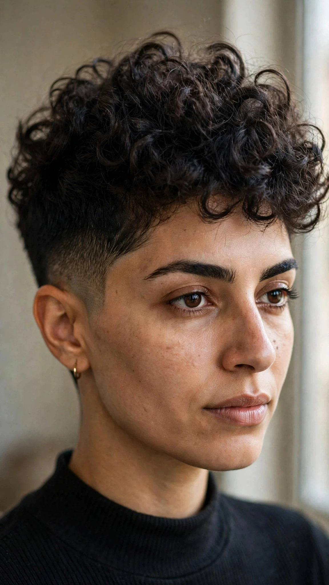 Tapered Curly Crop