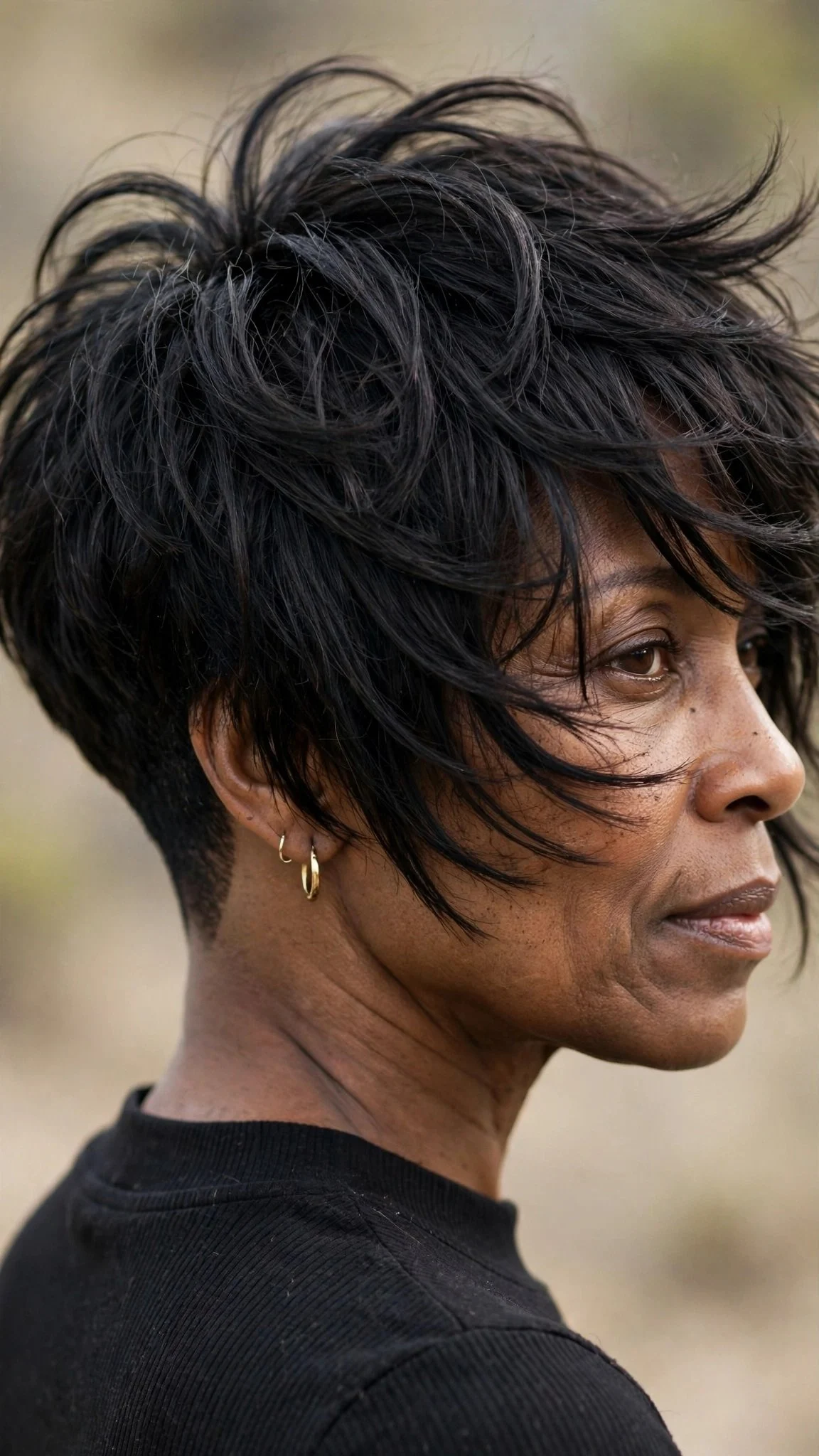 Choppy Bob With Tapered Nape