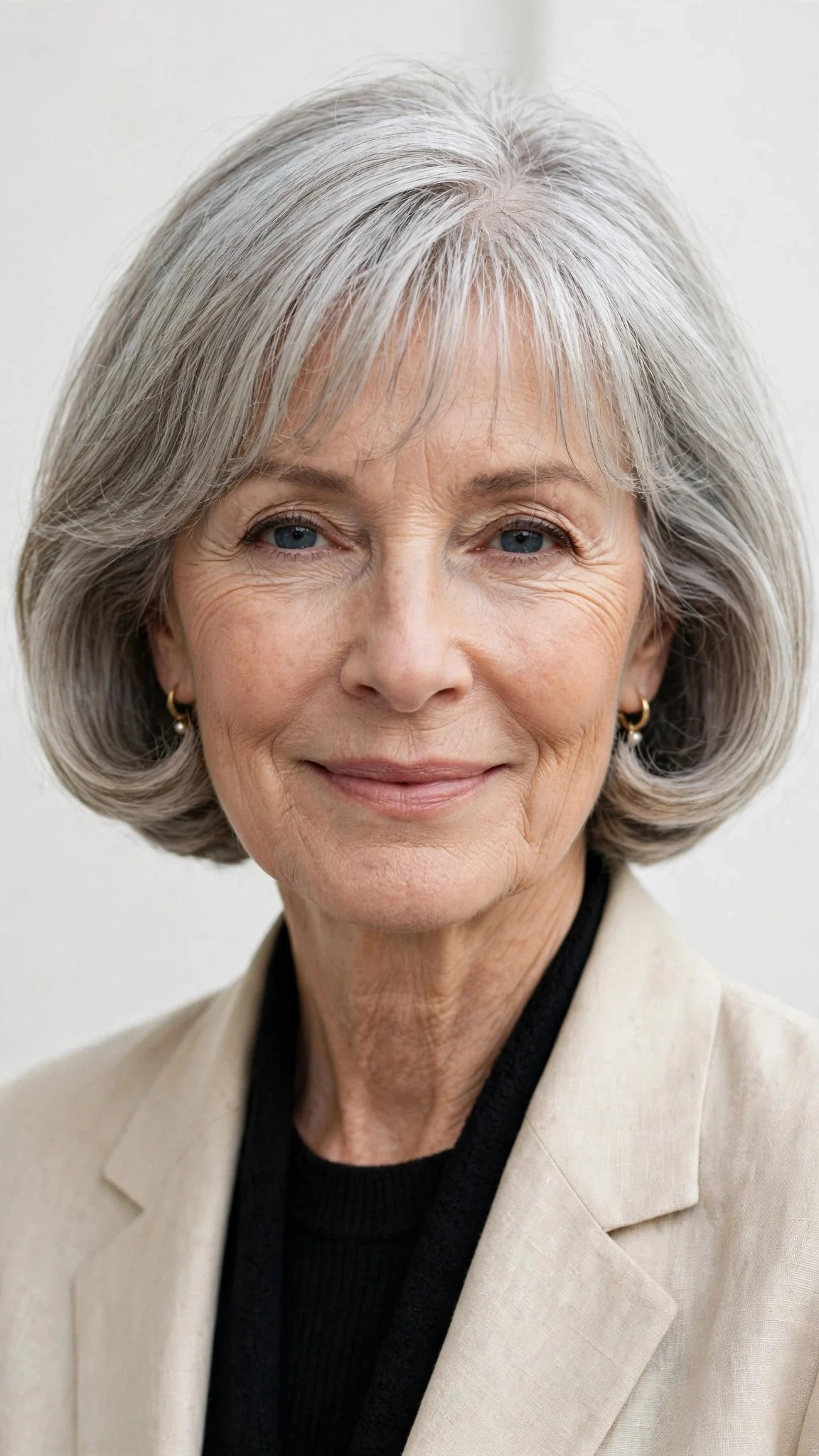 Classic French Bob With Wispy Bangs