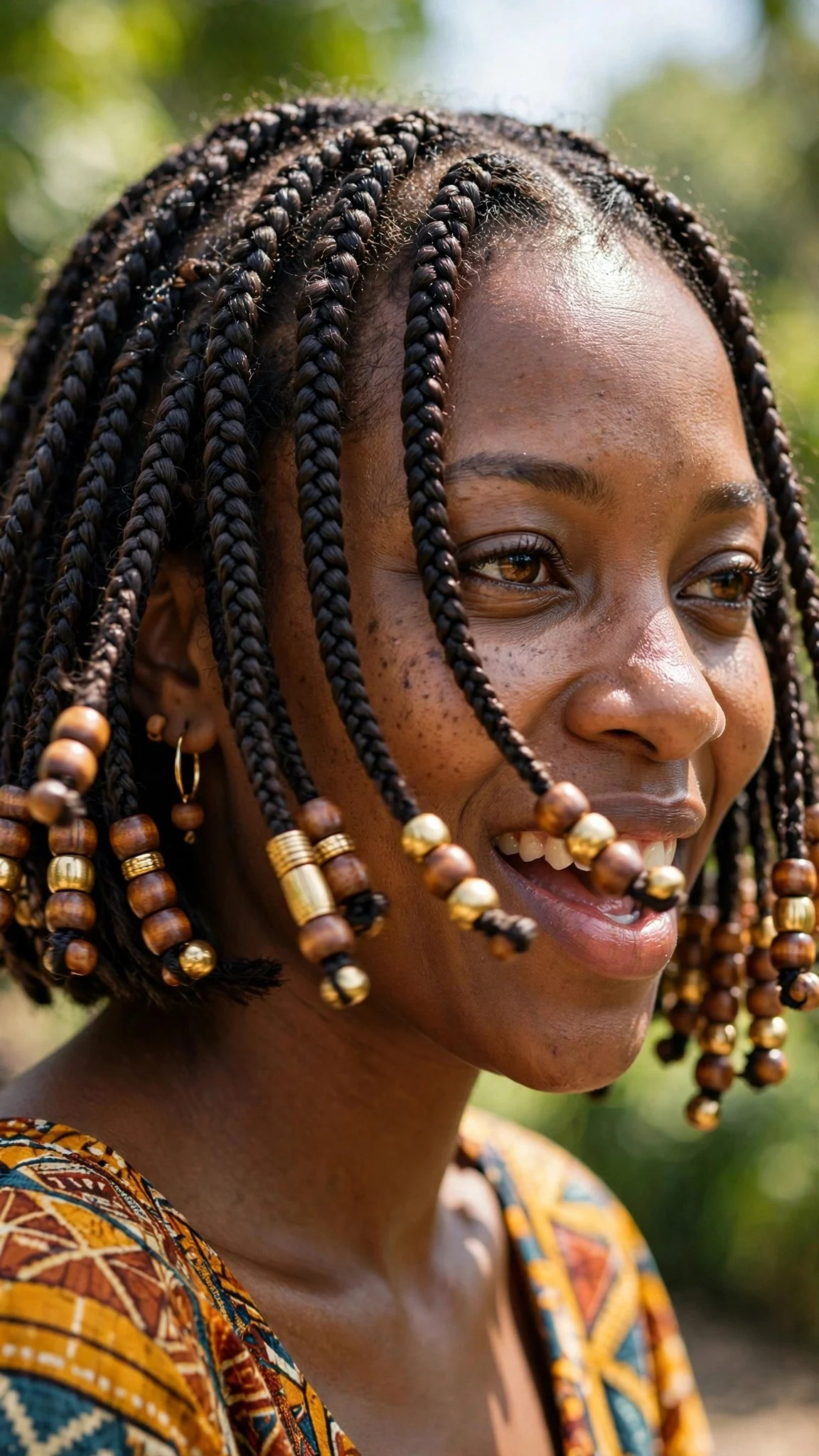 Bob Braids With Beads