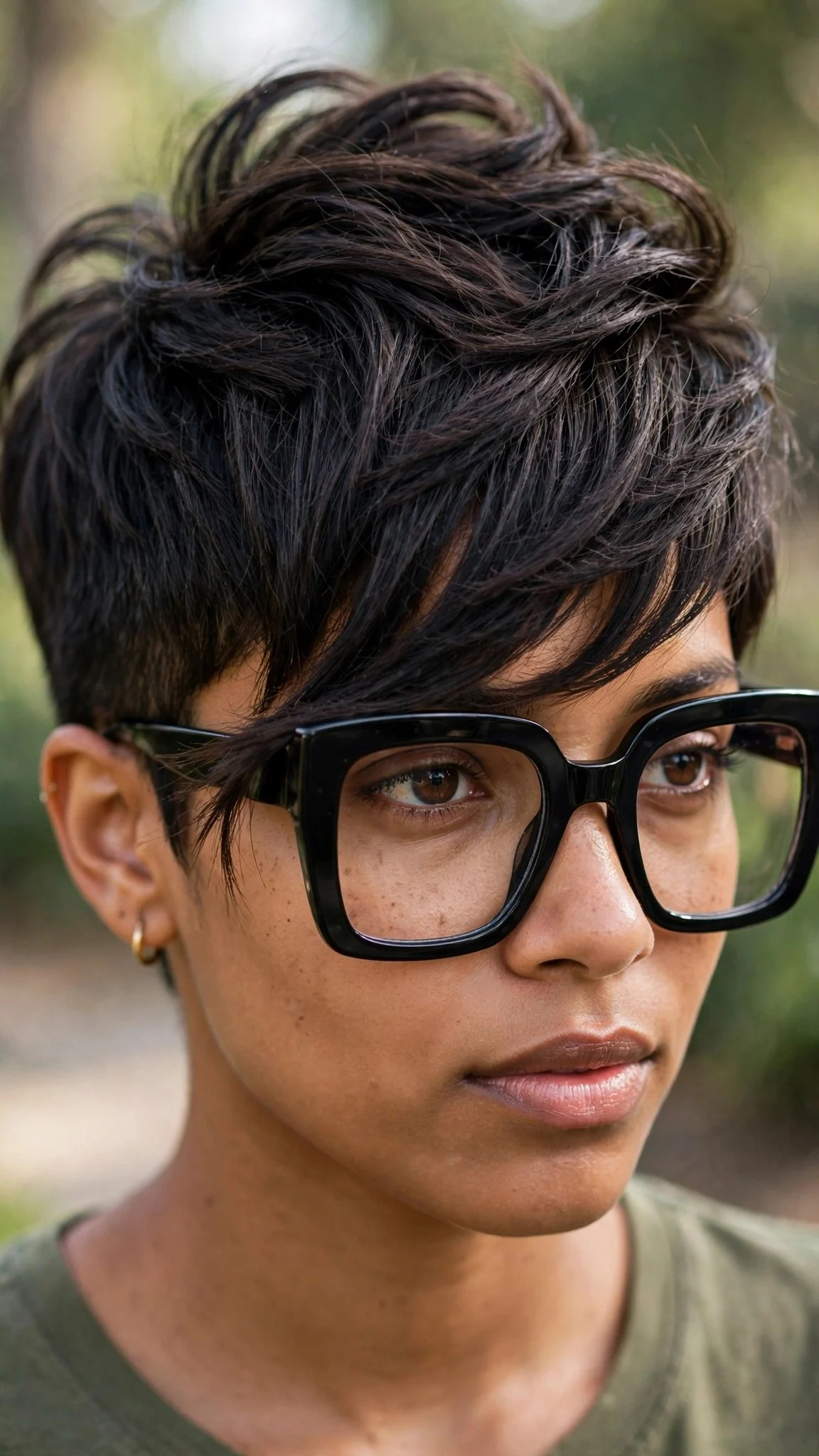 Asymmetrical Pixie with Bold Volume
