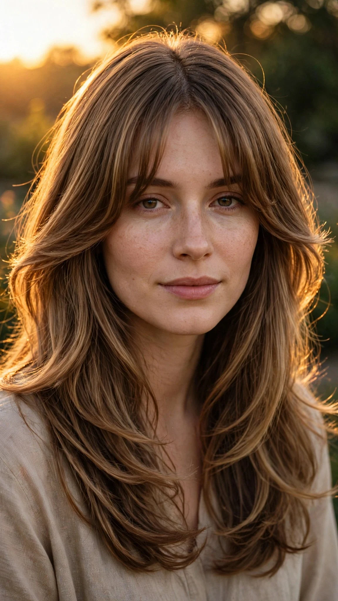 Curtain Bangs With Long Hair