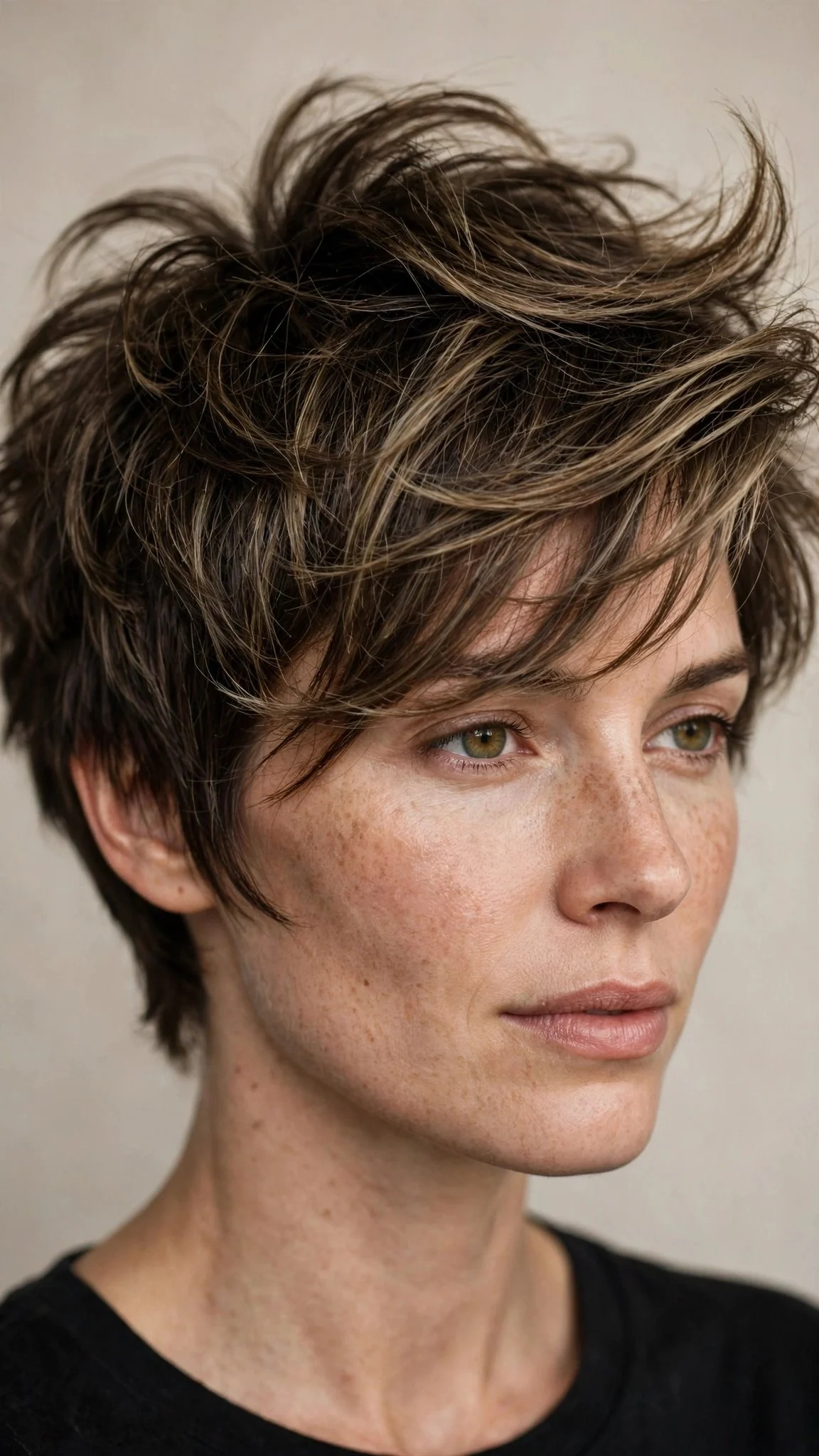 Side-Swept Fringe Shag