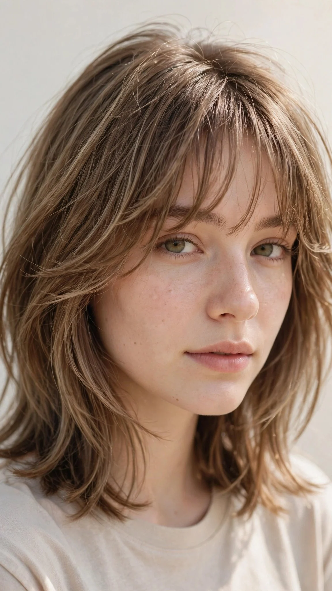 Shoulder Cut with Wispy Bangs