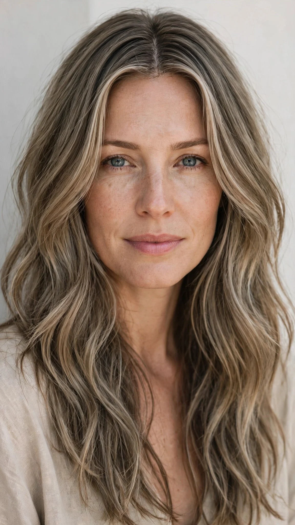 Boho Middle-Part Long Shag