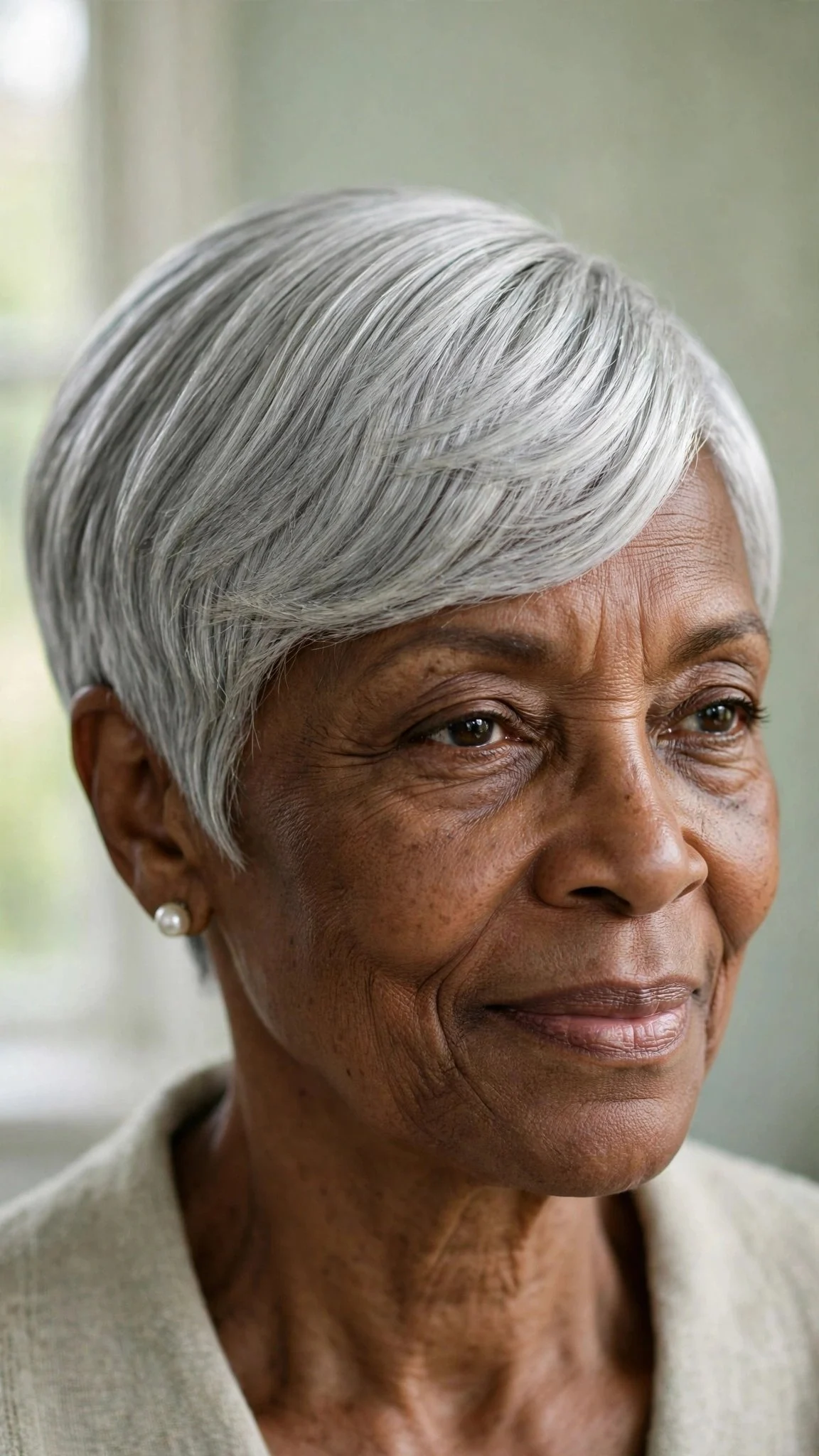 Silver Sleek Pixie
