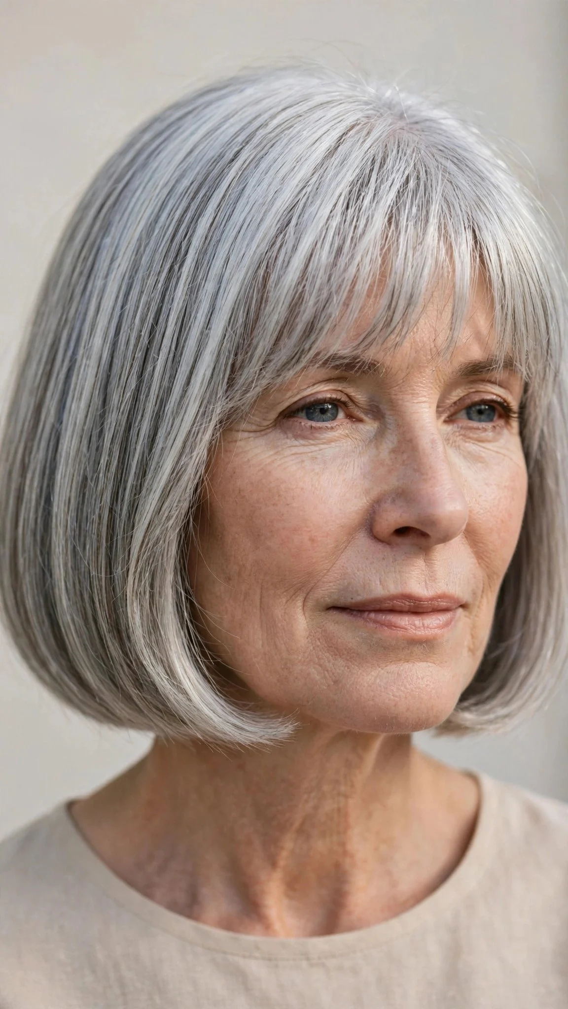 Chin-Length French Bob