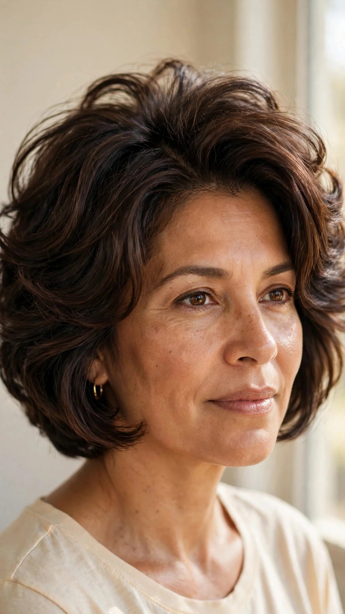 Layered Short Bob With Root Volume