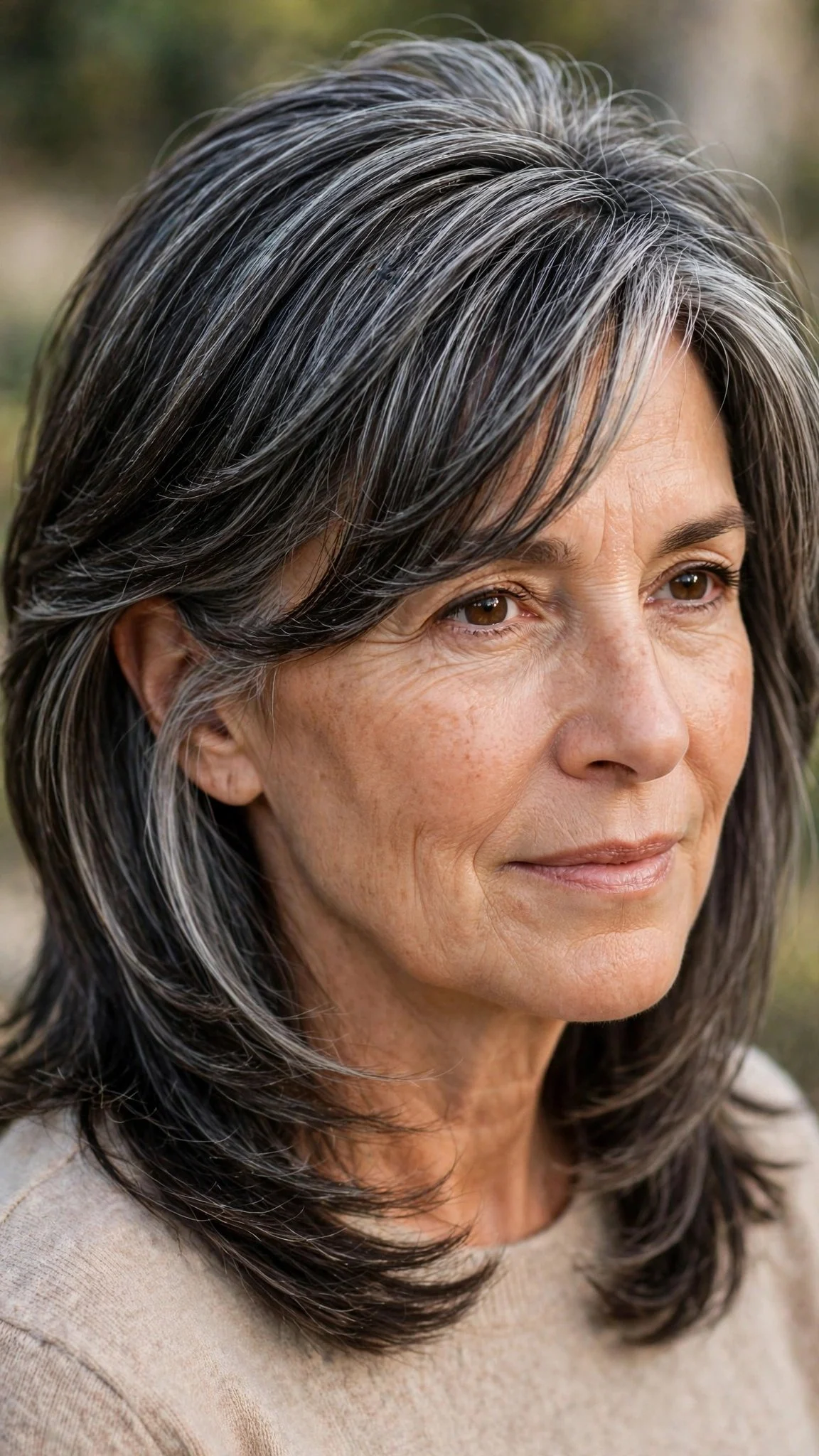 Side-Swept Layered Cut