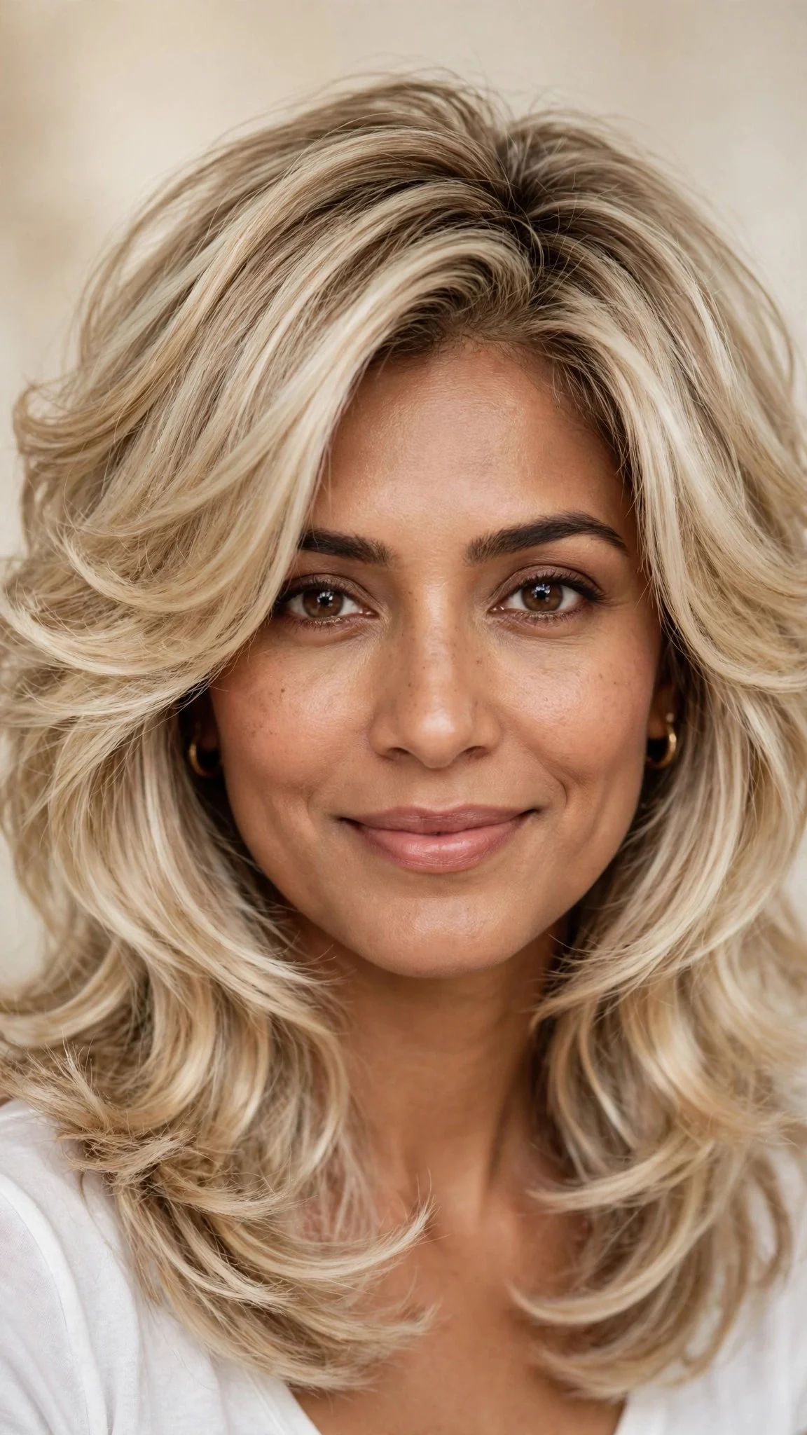 Champagne Blonde Midi Shag