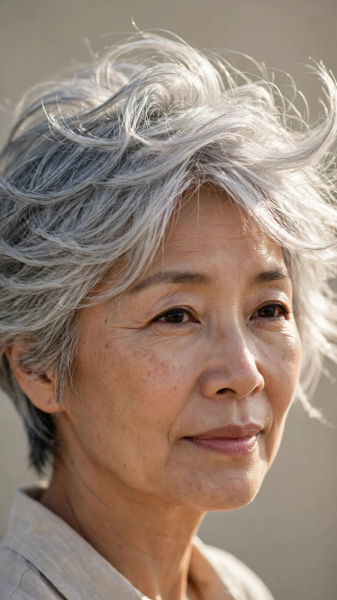 Windswept Gray Pixie