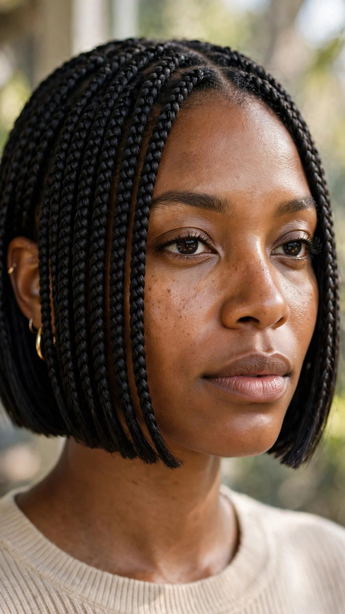 Blunt-End Braided Bob