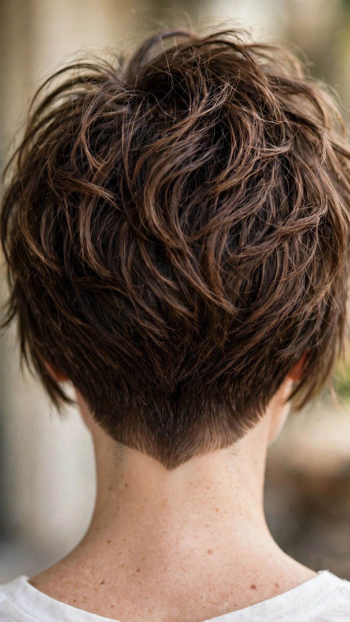 Shaggy Bob With Tapered Nape