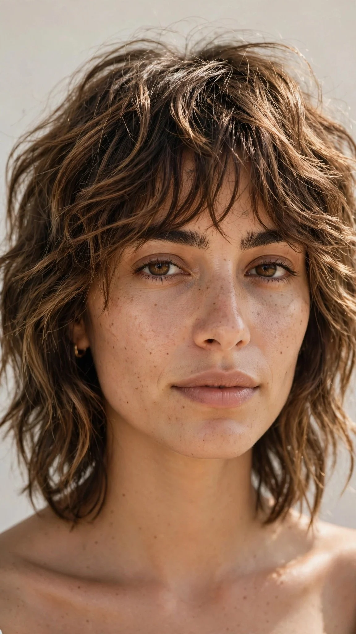 Wavy choppy shag