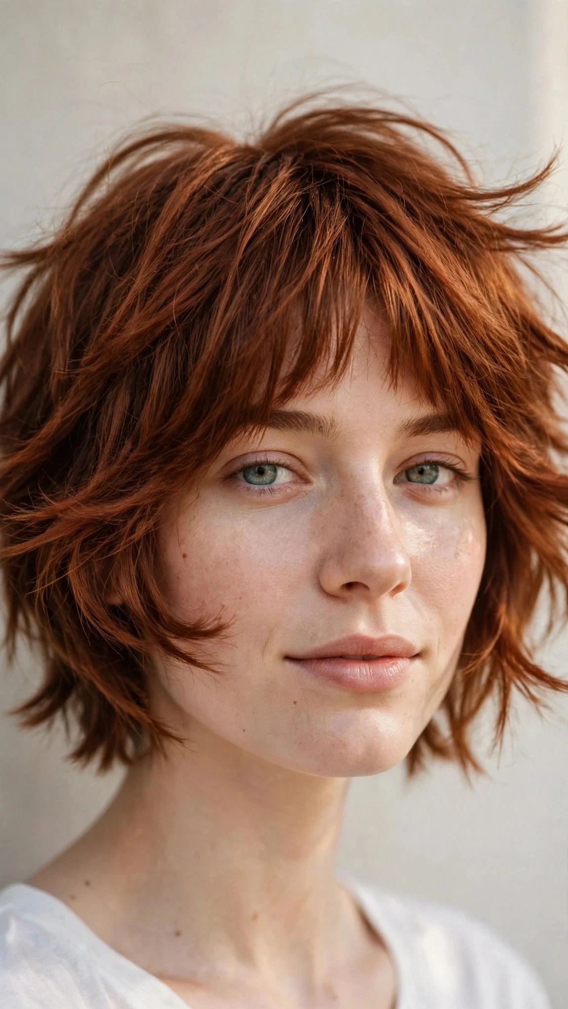 Shag with Bottleneck Bangs