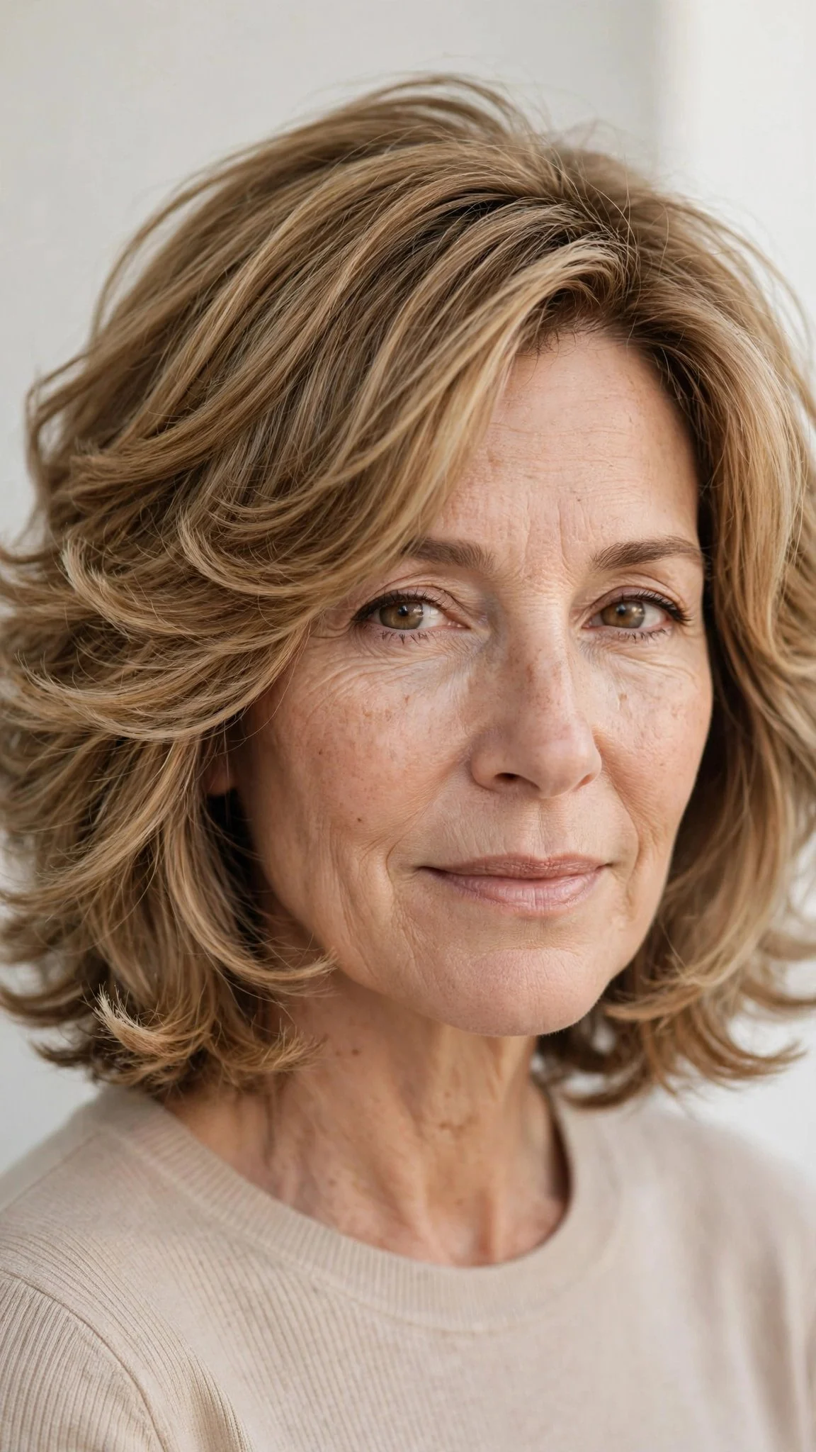 Feathered layered bob